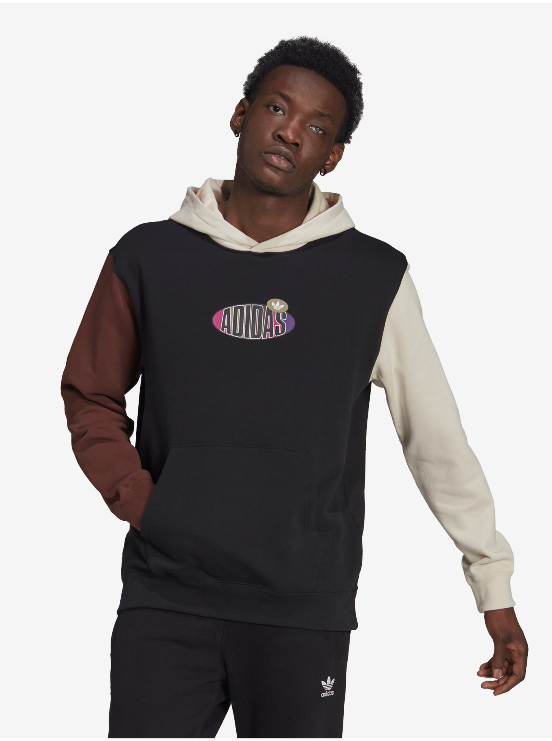 Black Mens Hoodie adidas Originals - Men