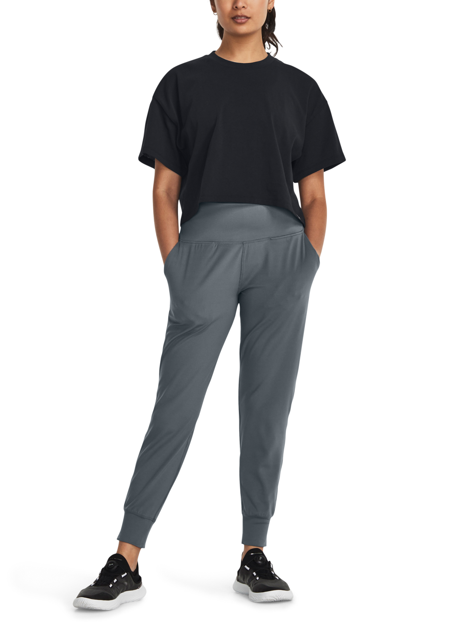 Pantaloni sport pentru femei Under Armour - gri