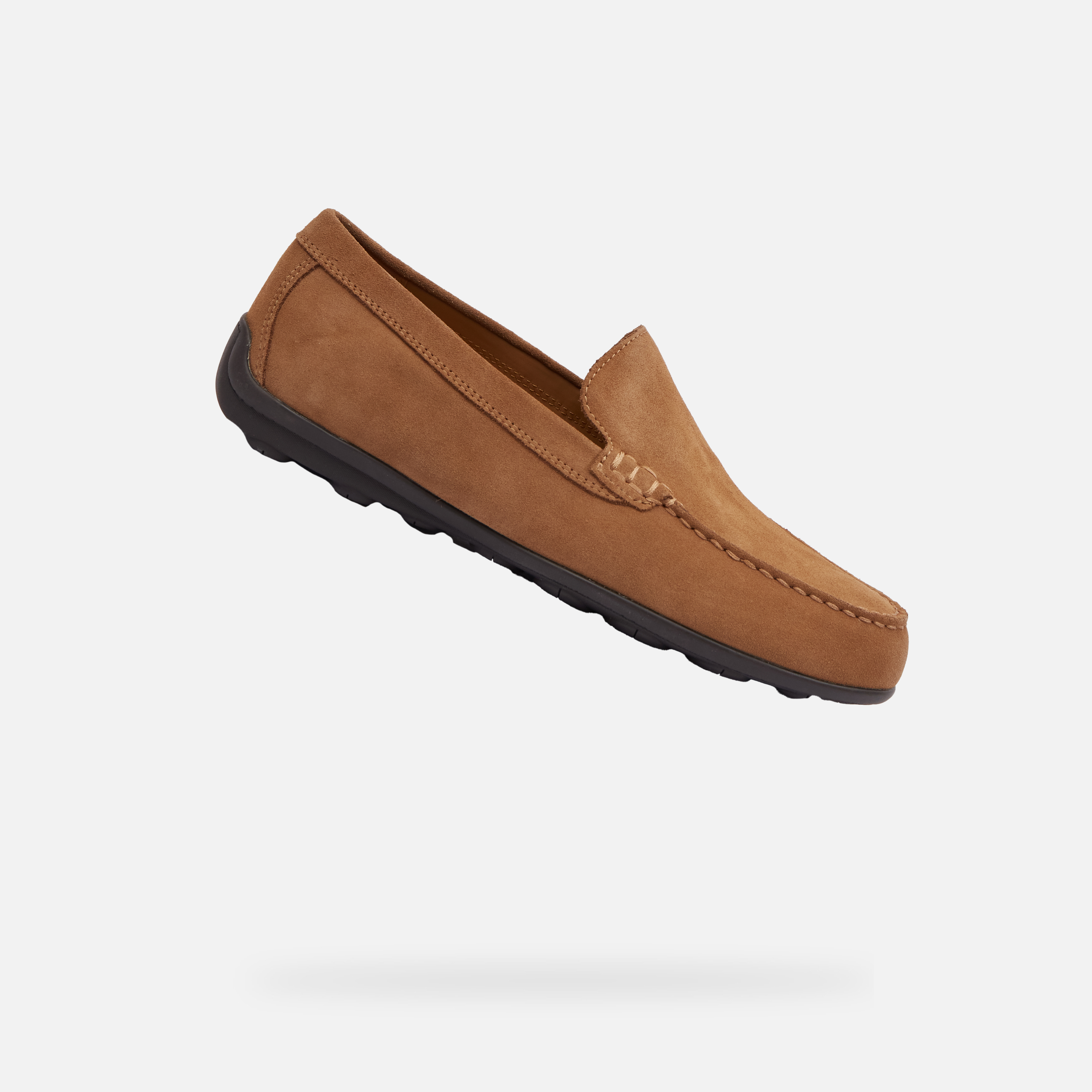 Light brown men&#039;s moccasins Geox Spherica EC16 - Men&#039;s