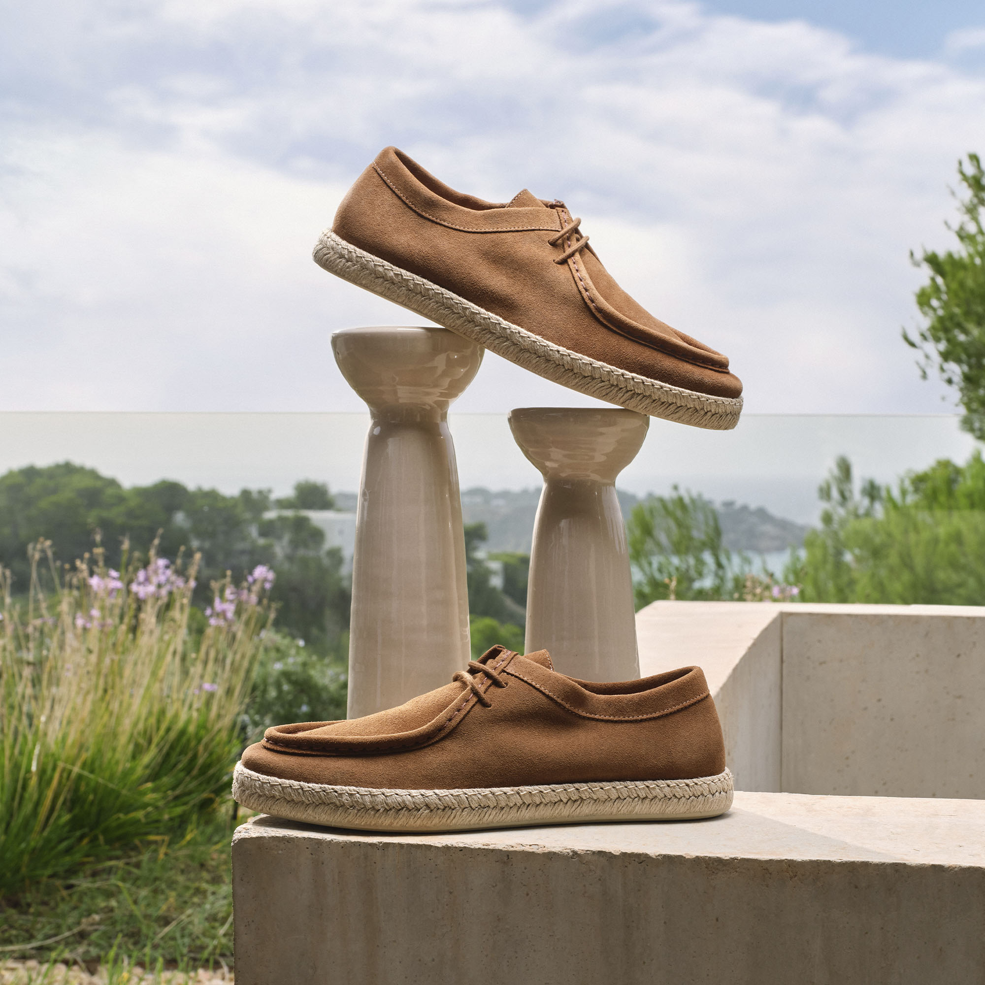 Brown men's sneakers Geox Ostuni - Men's