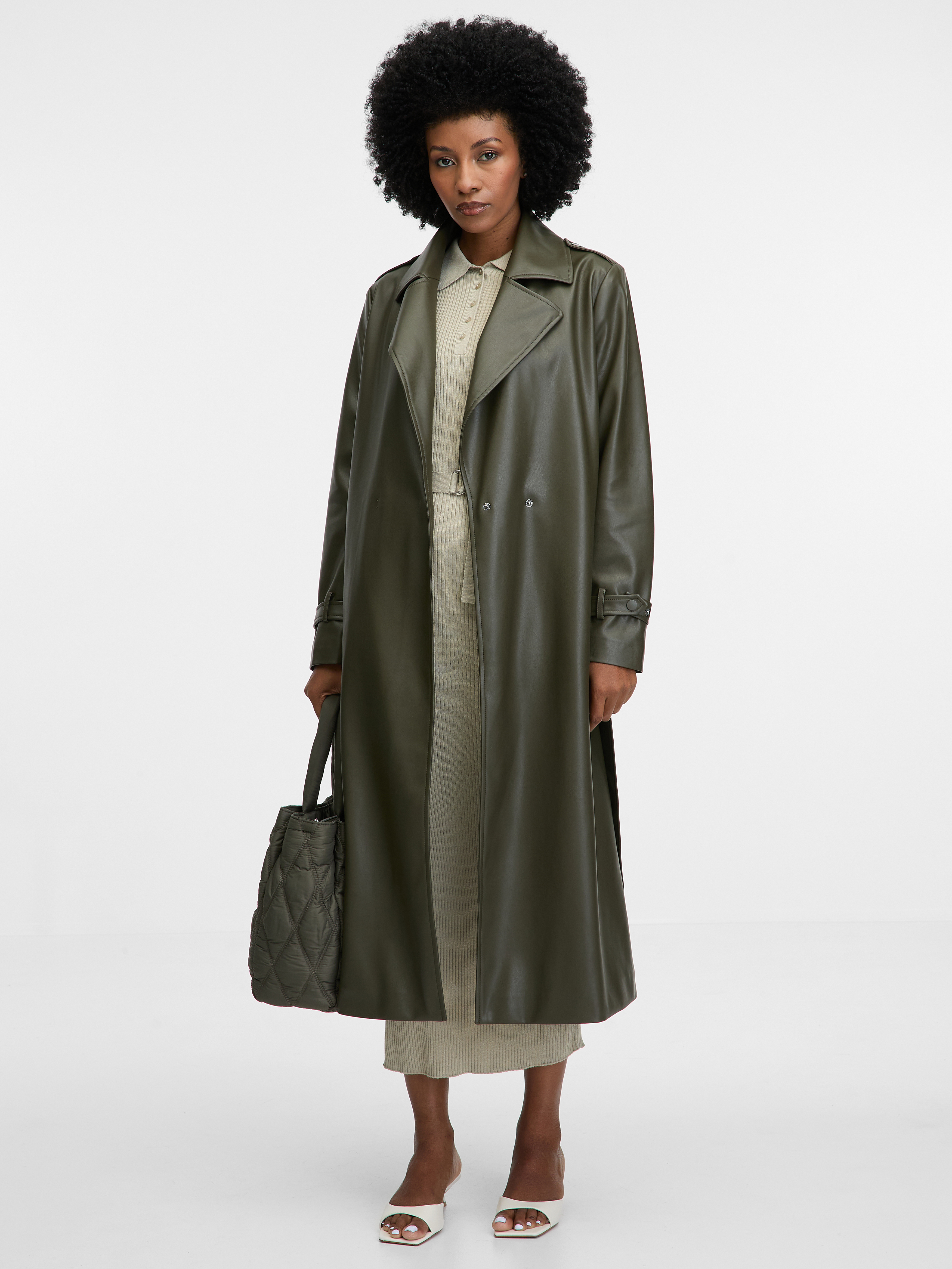 Khaki women's trench coat ORSAY - Women's