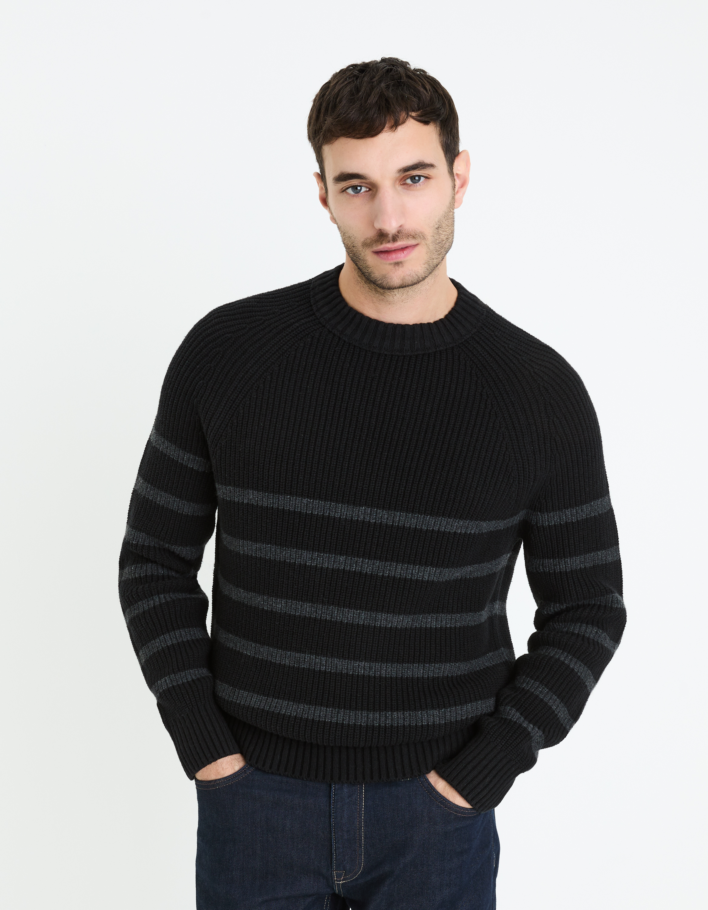 Celio Striped Sweater Fepimpol - Men's