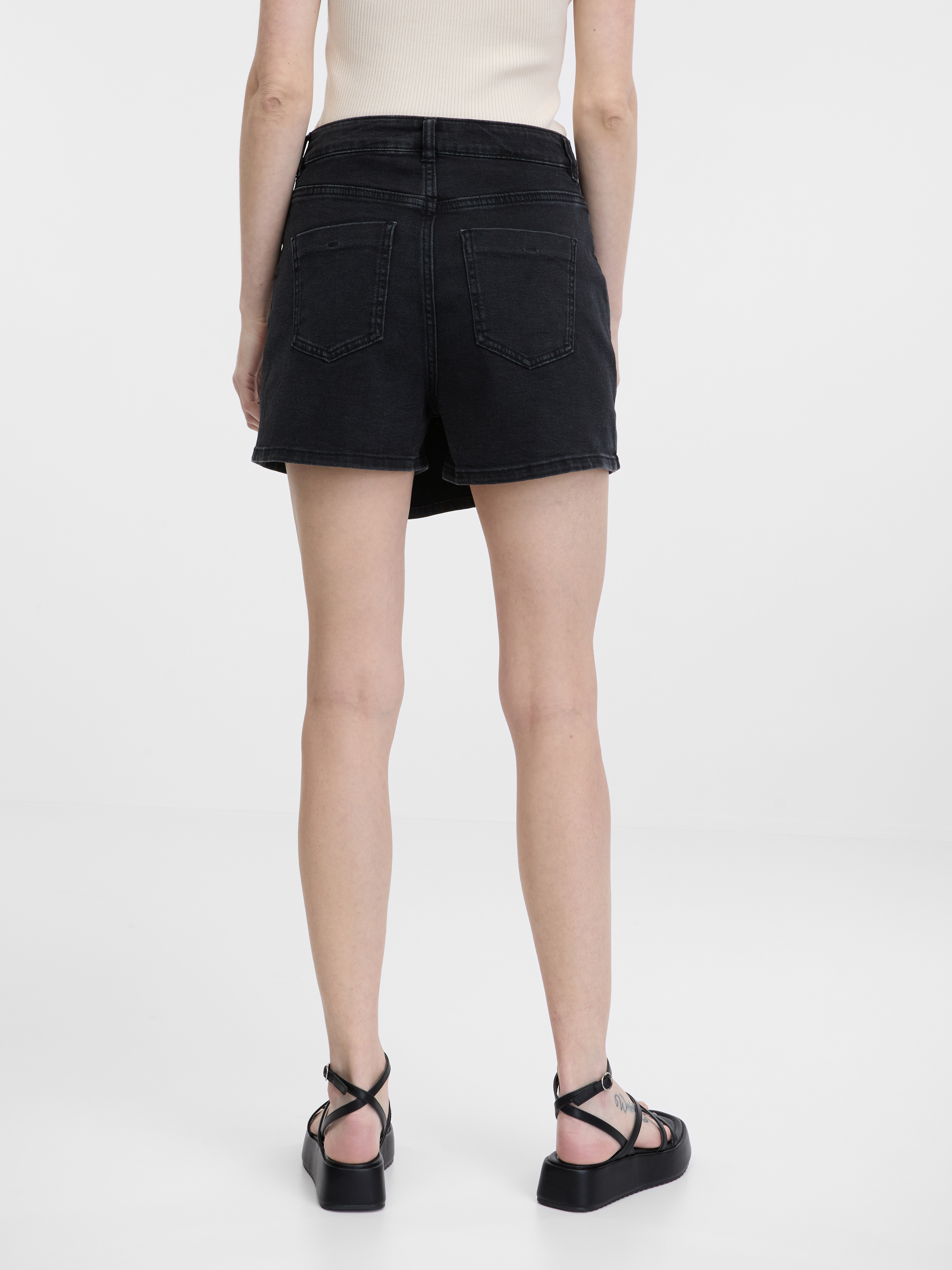 Orsay Black Women's Denim Shorts - Women's