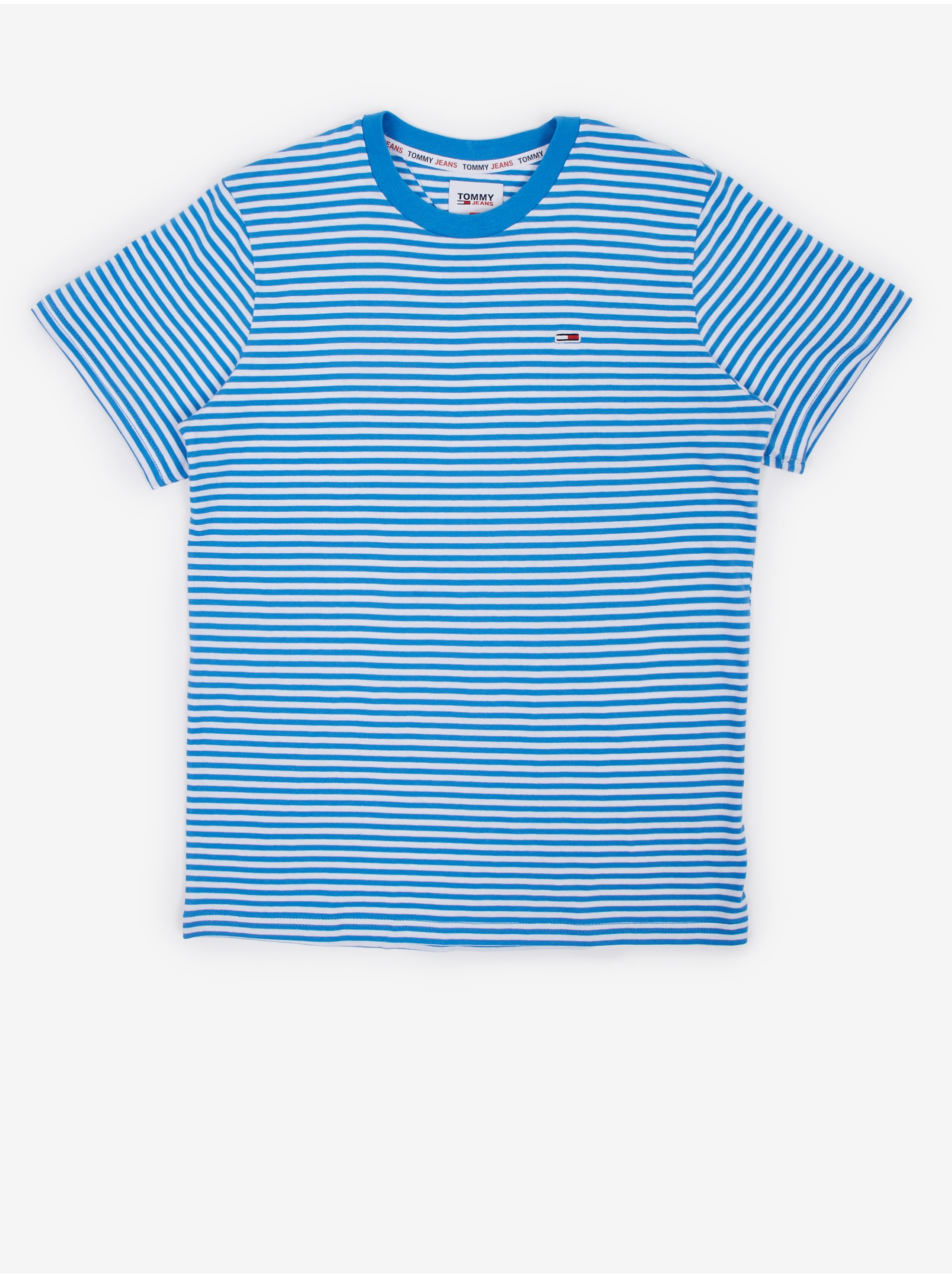 White and blue men's striped T-Shirt Tommy Jeans - Men