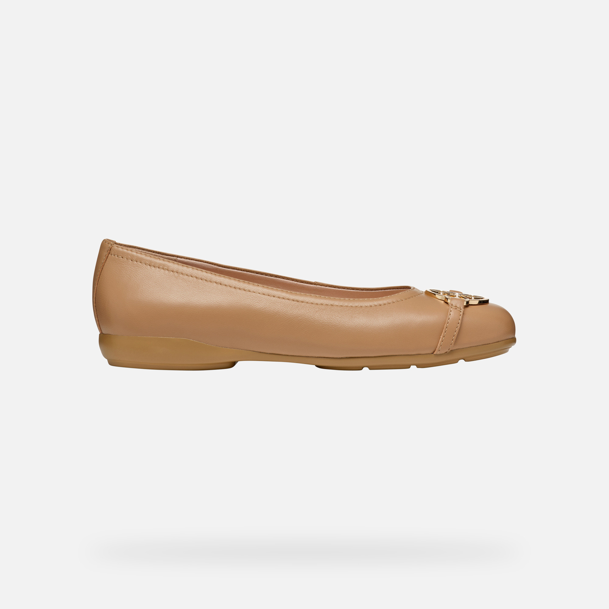 Beige women's ballet flats Geox Annytah - Women's