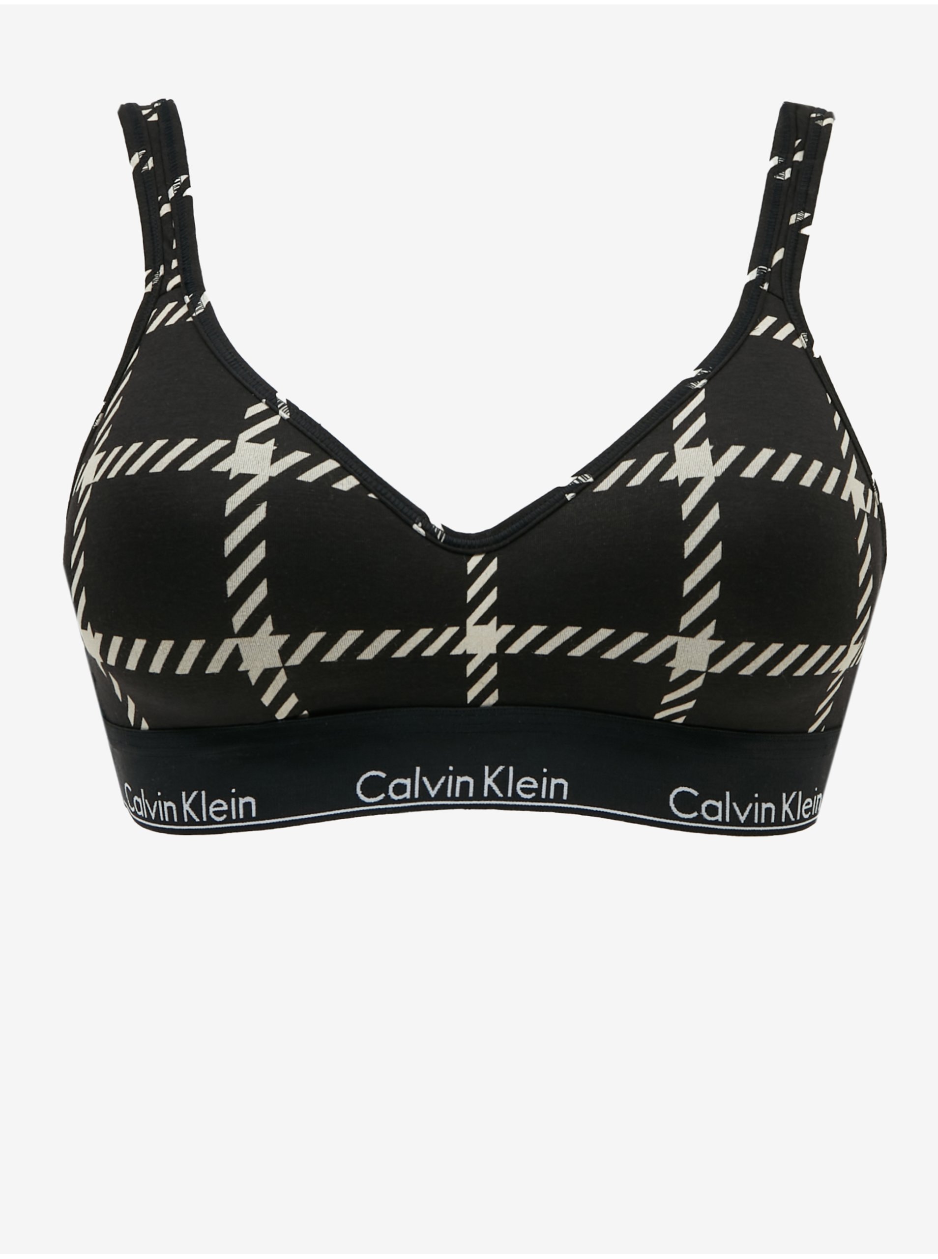 Black Checkered Bralette Calvin Klein Underwear - Ladies