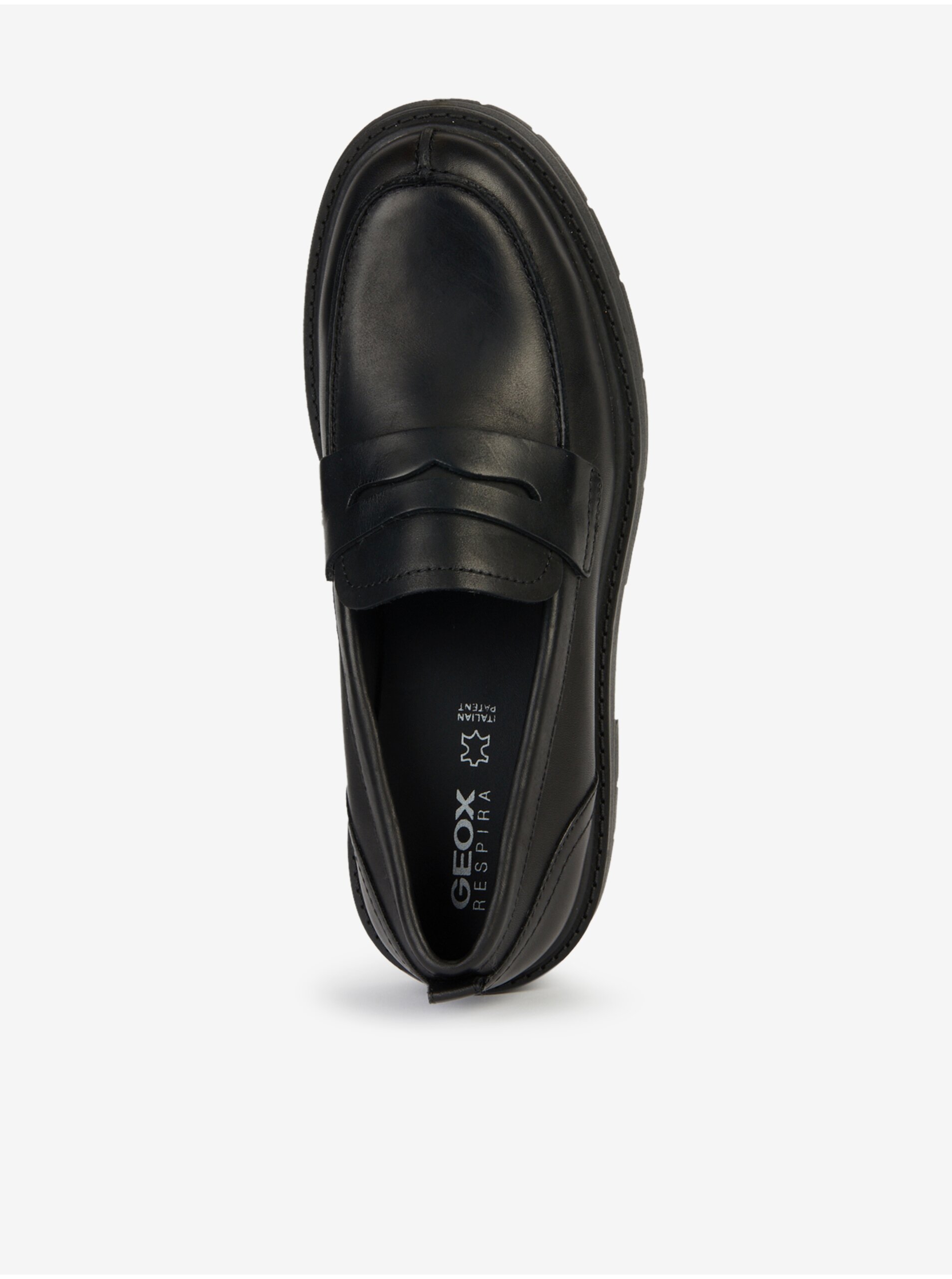 Balerini, mocasini pentru femei Geox - negru