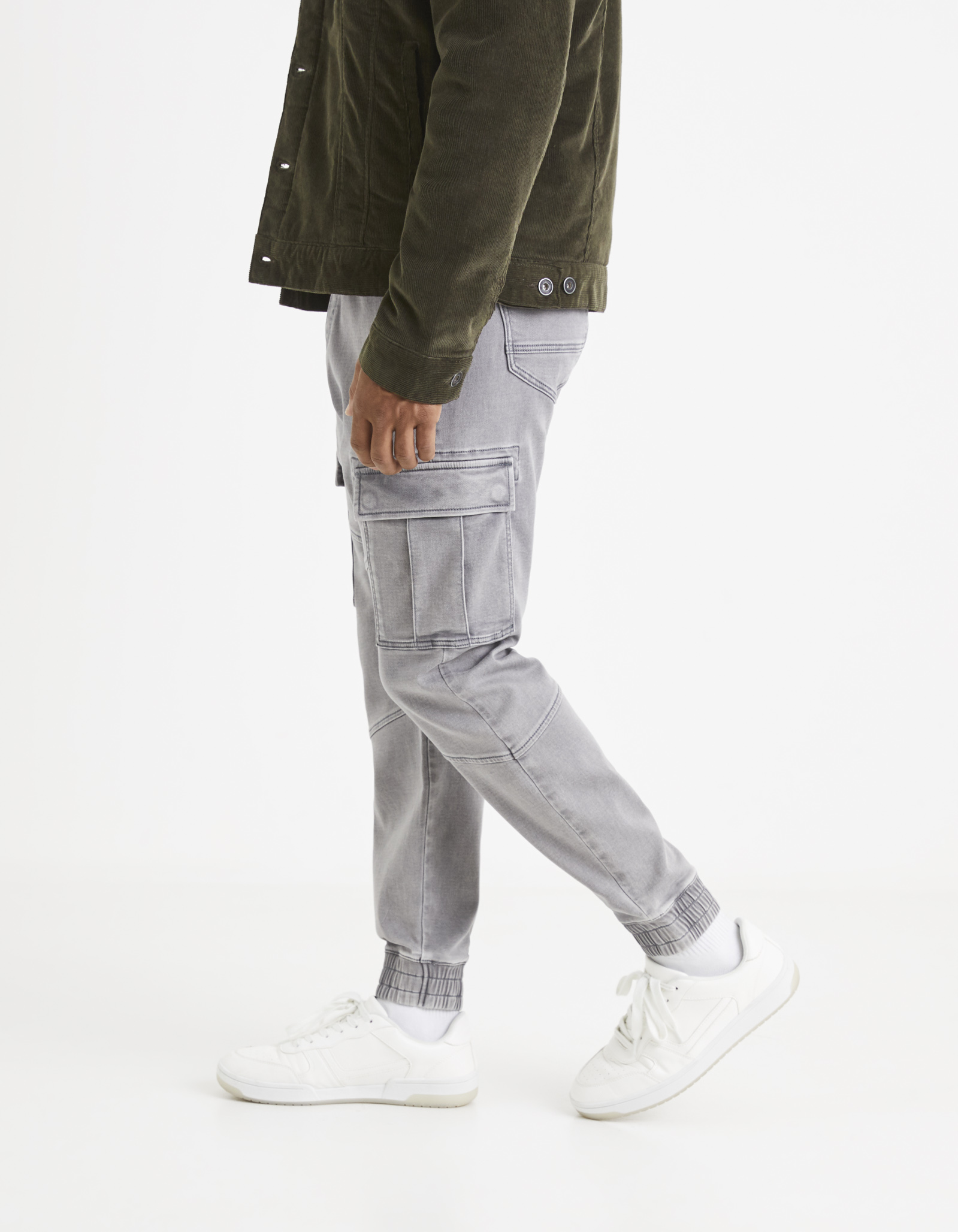 Pantaloni casual pentru barbati Celio - gri deschis