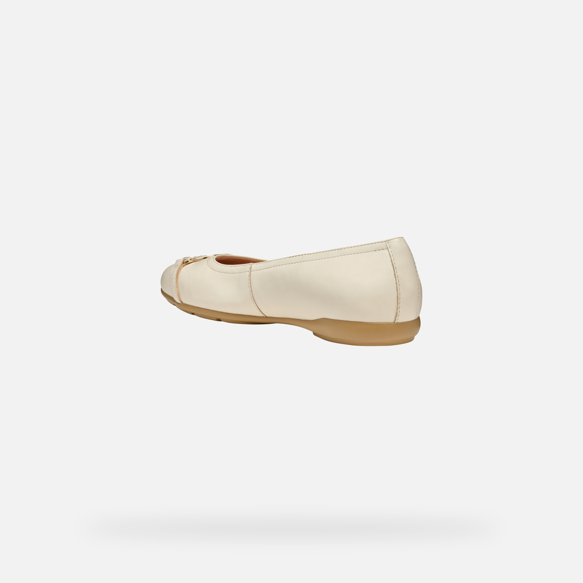 Cream women's ballet flats Geox Annytah - Women's