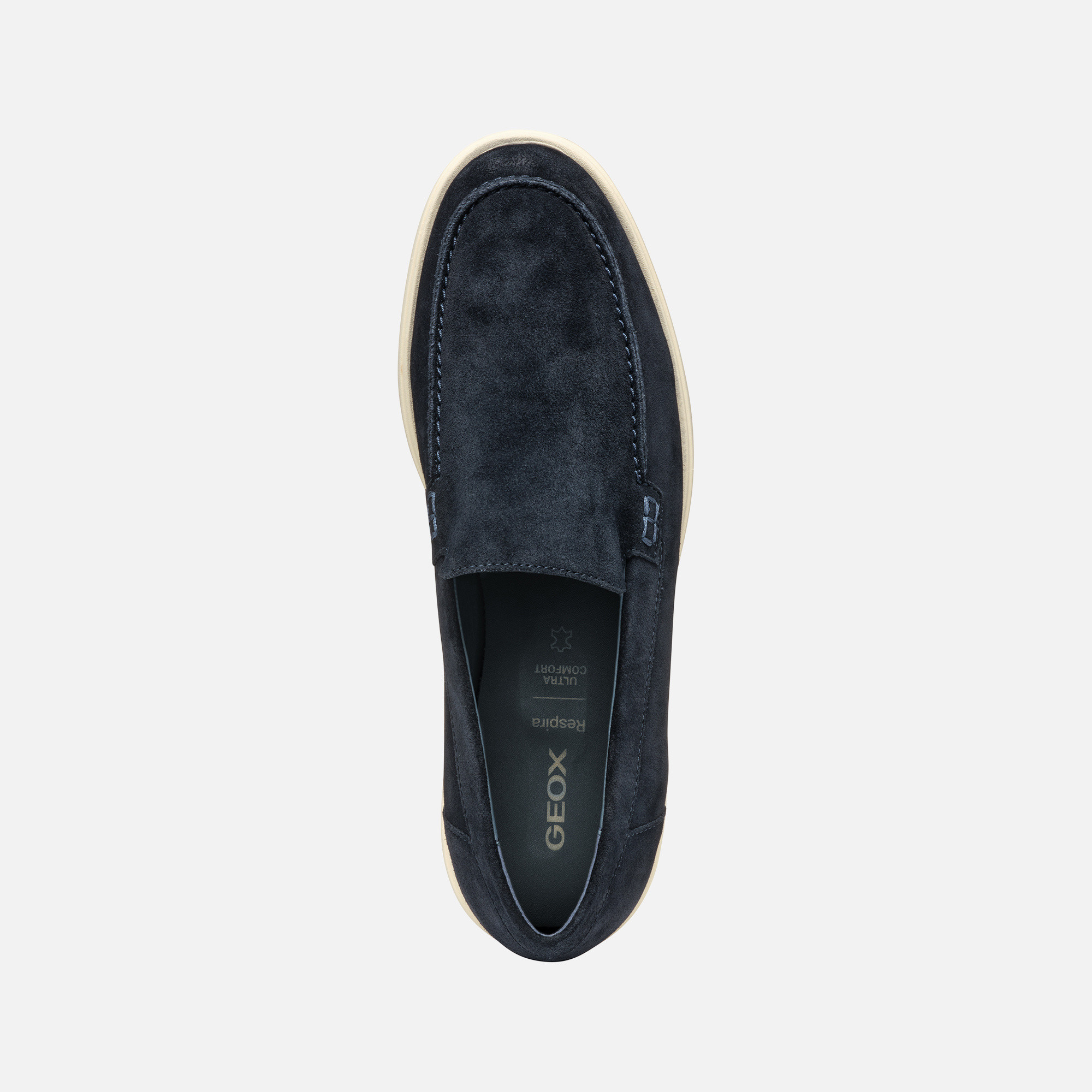 Dark blue men&#039;s moccasins Geox Spherica EC17 - Men