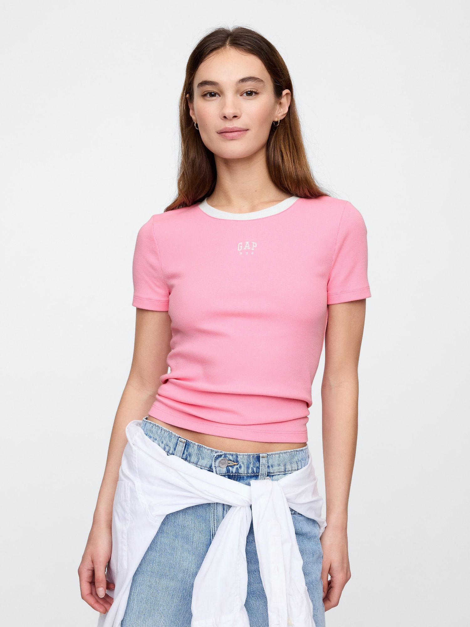 GAP Crop T-shirt with logo - Women's