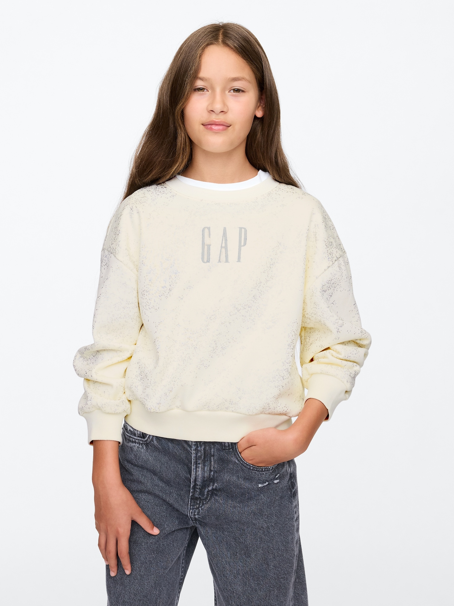 GAP Childrens oversize sweatshirt with logo - Girls