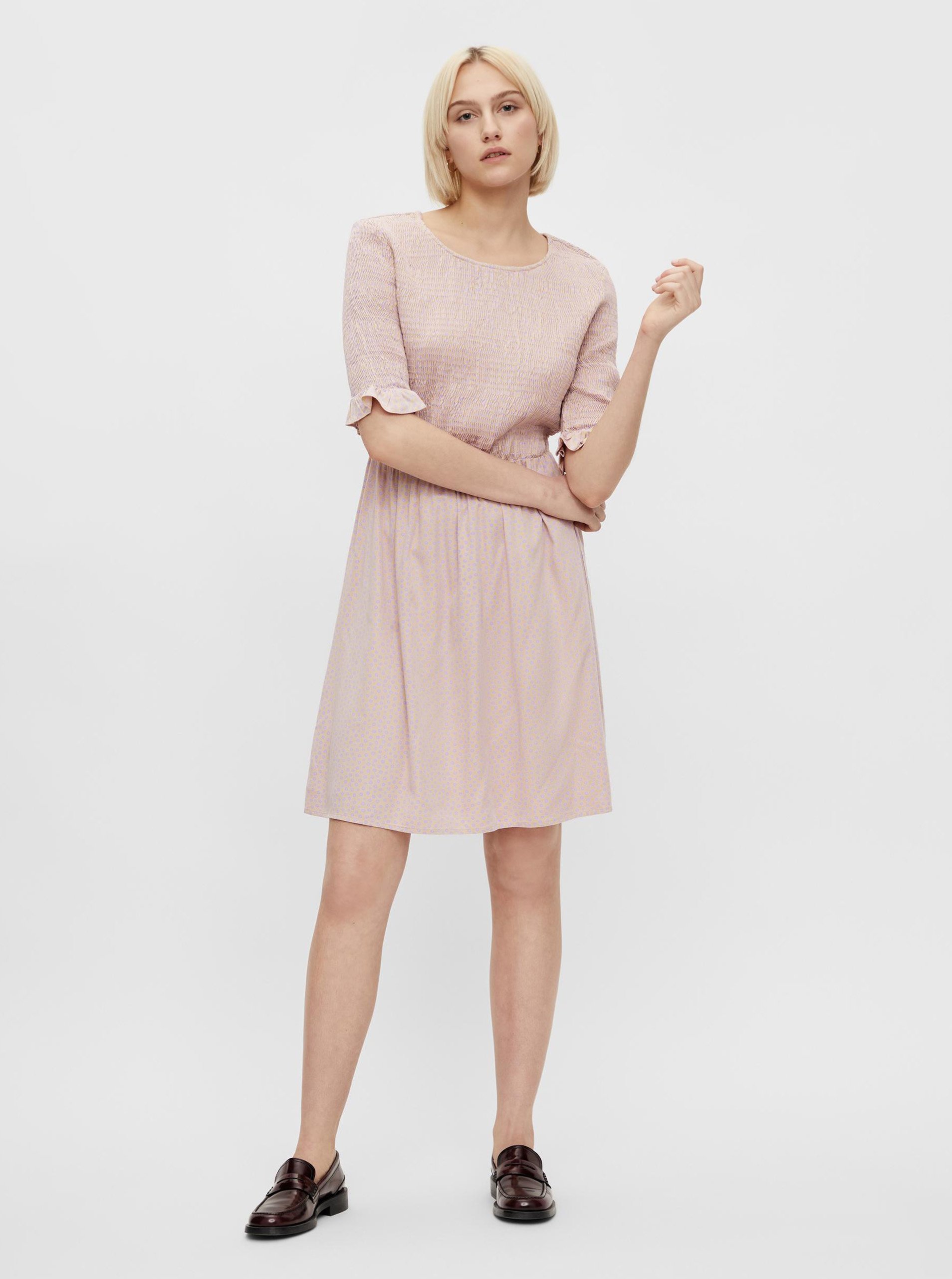 Rochii casual pentru femei Pieces - roz deschis