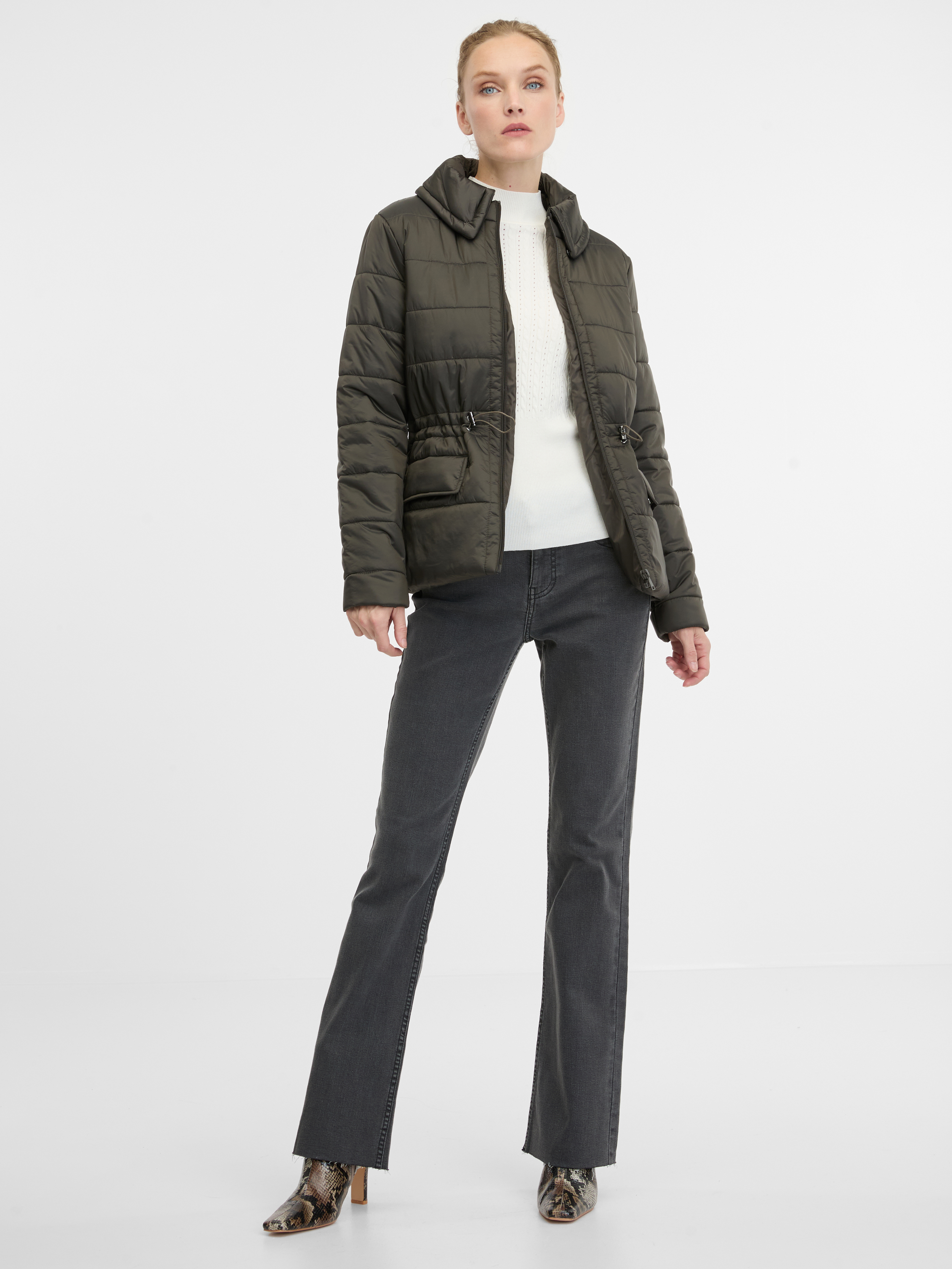 Khaki women's winter jacket ORSAY - Women's
