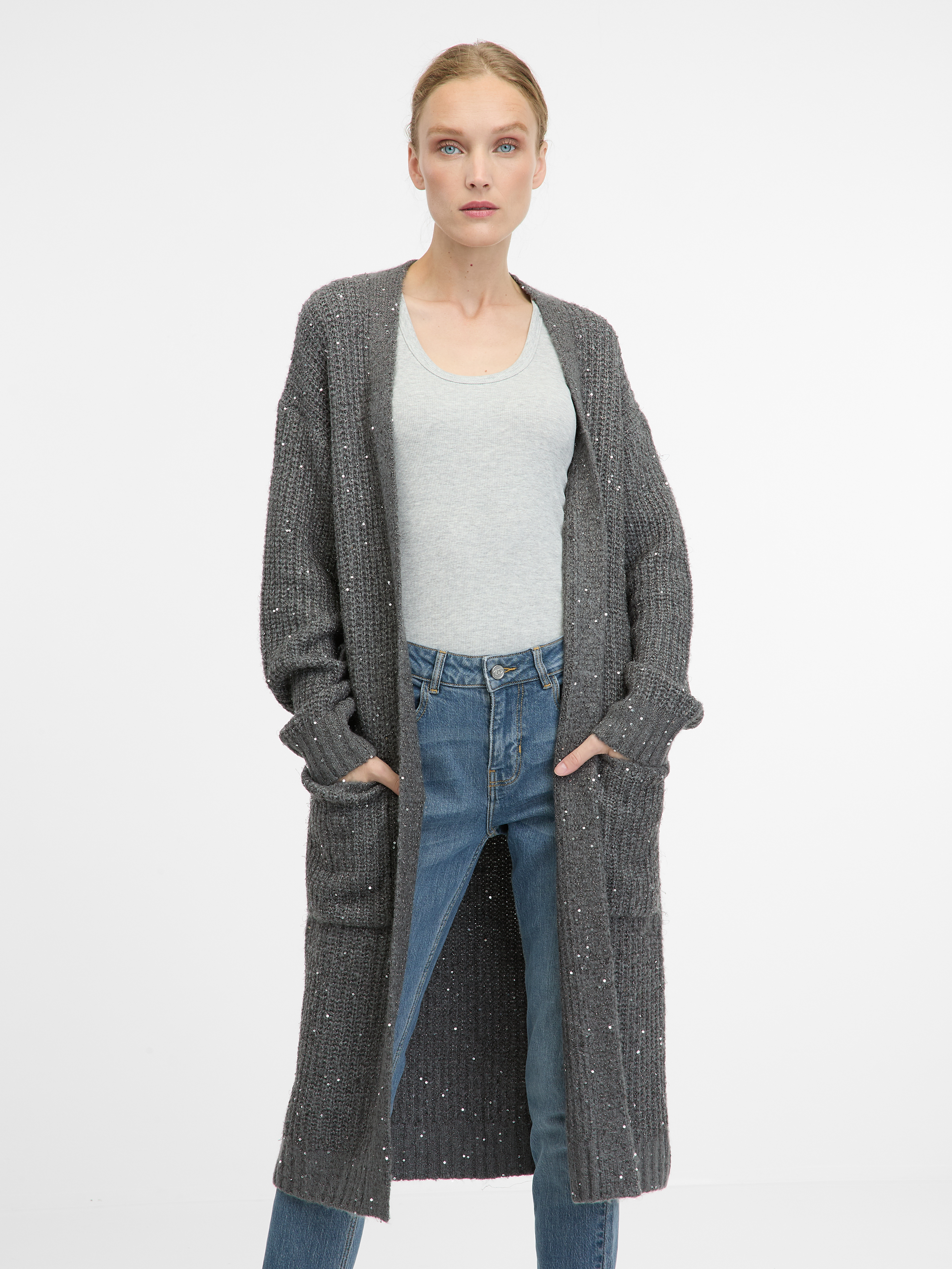 Grey womens cardigan ORSAY - Womens