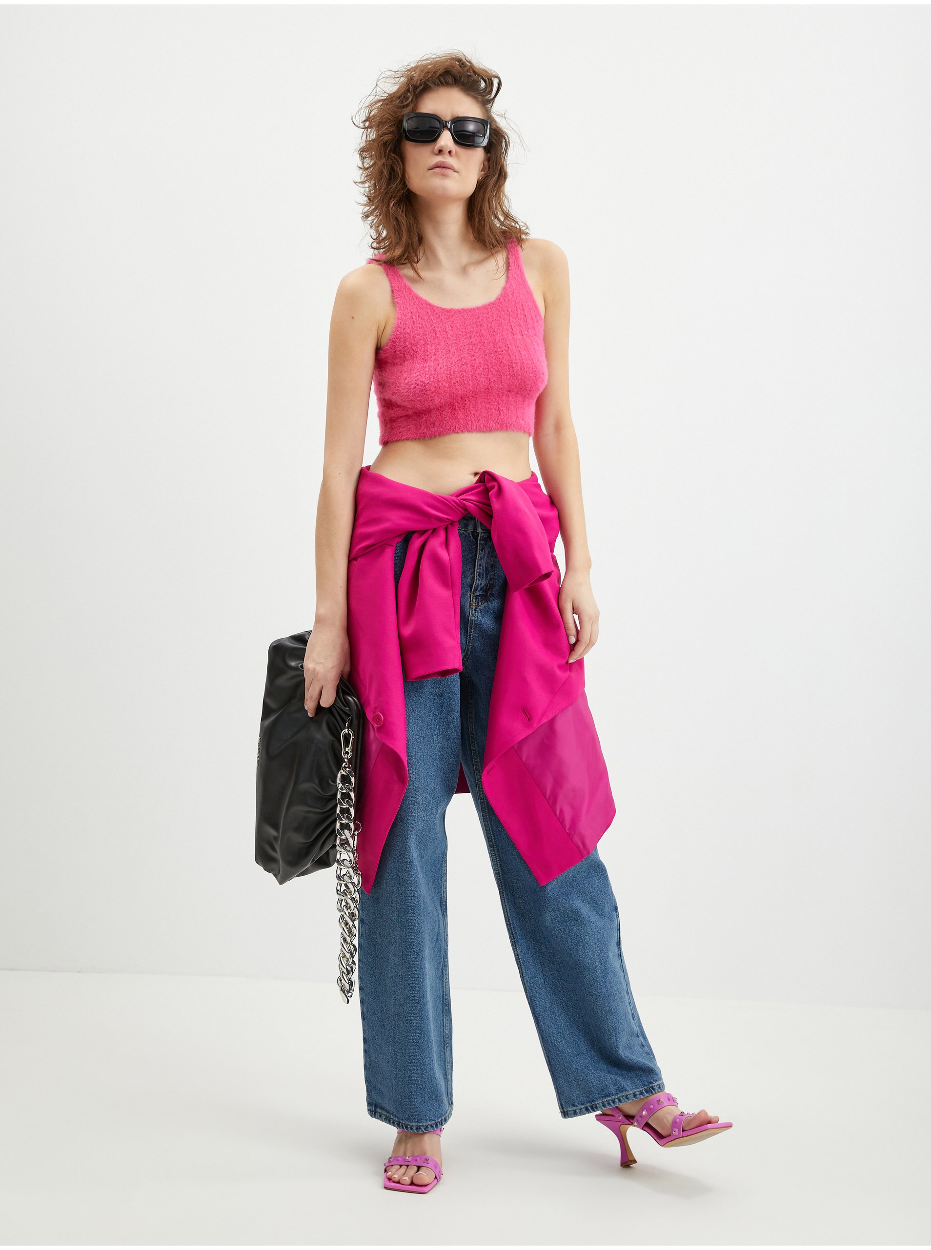 Flared, Bootcut pentru femei Noisy May - albastru inchis