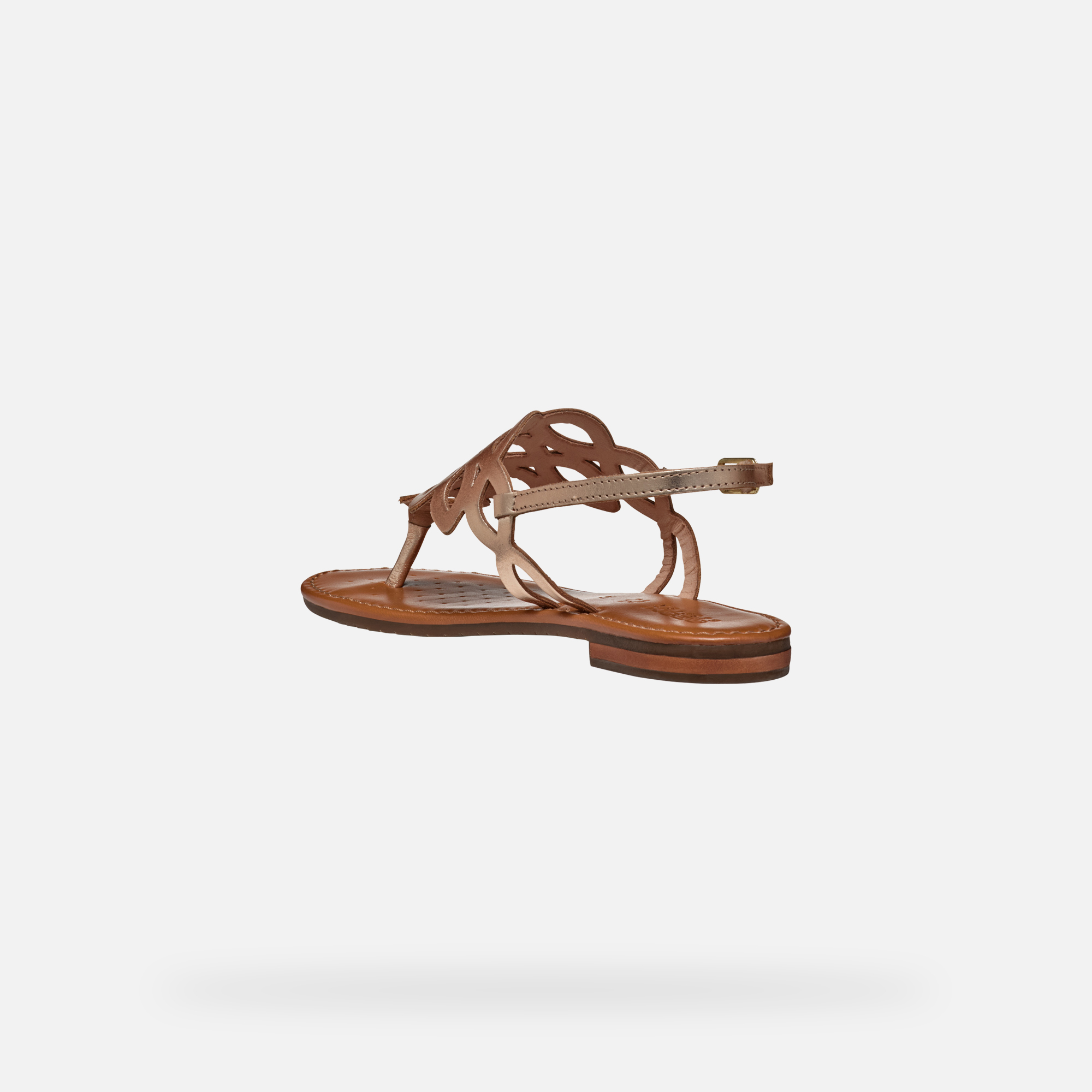 Gold women&#039;s sandals Geox Sozy S - Women&#039;s