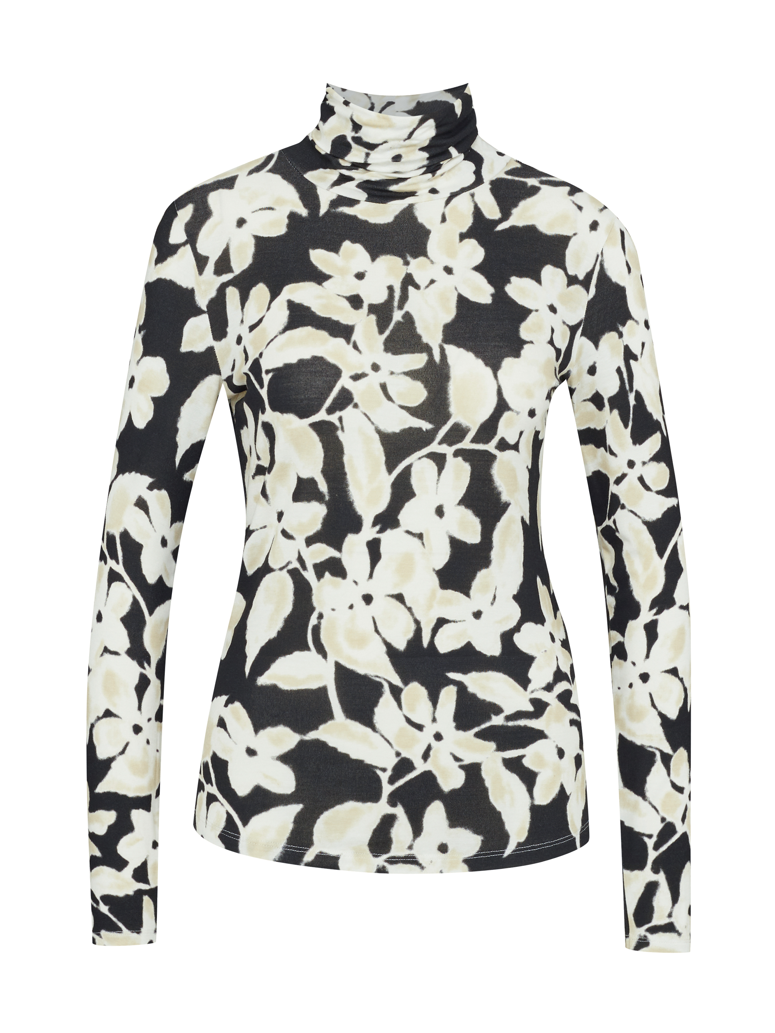 Black women's patterned turtleneck ORSAY - Women's