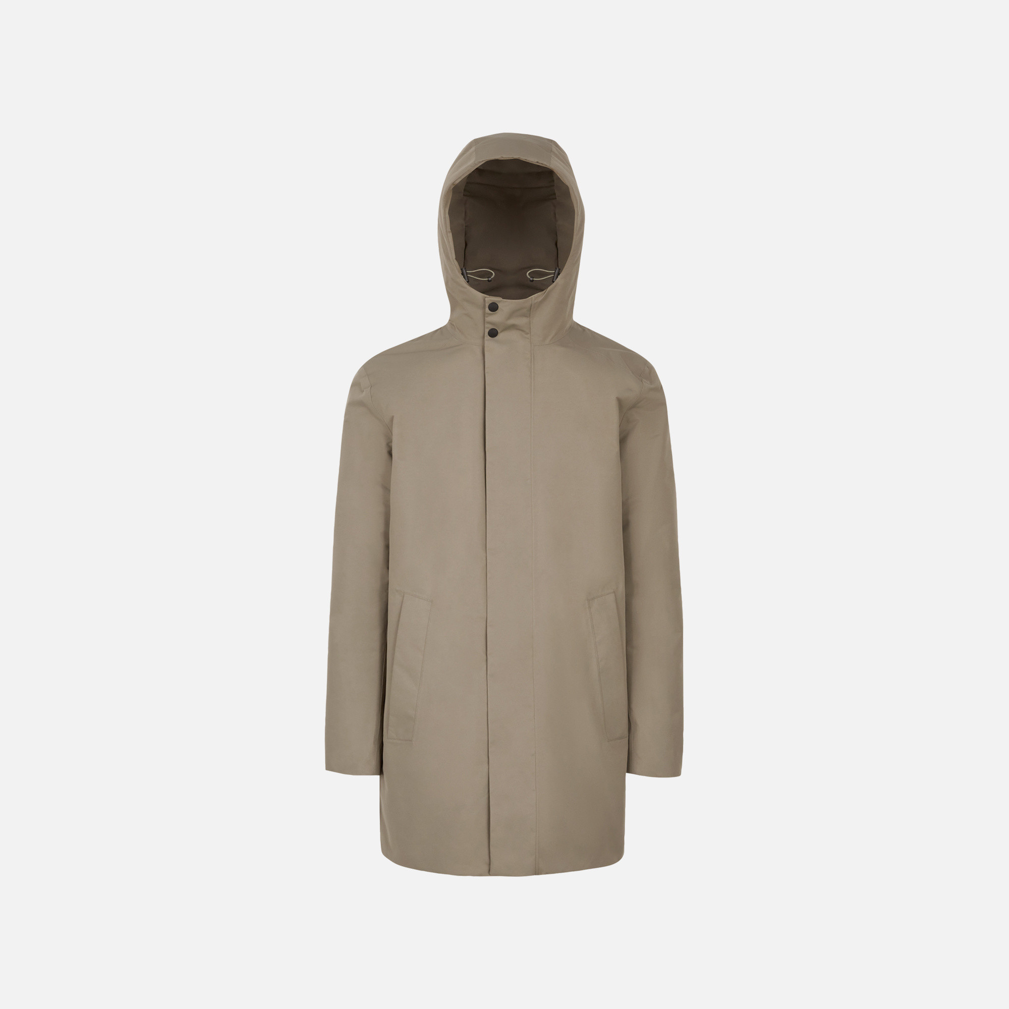 Beige Mens Parka Geox Doray - Mens