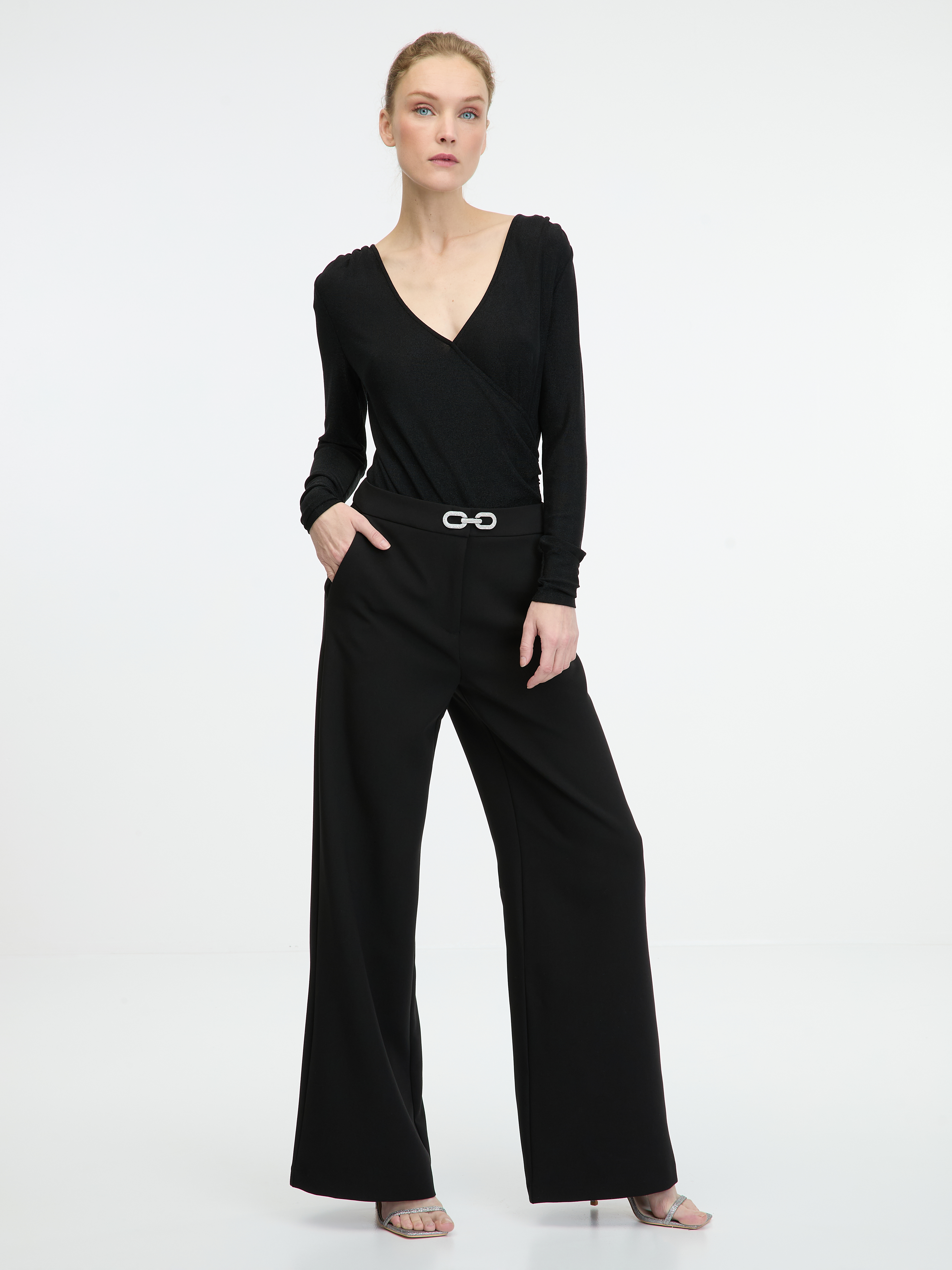 Black women's wide trousers ORSAY - Women's