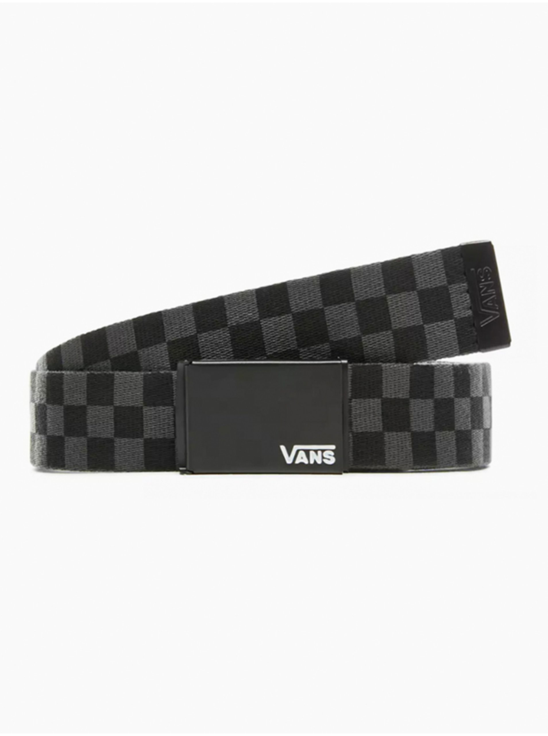 Grey-black men's checkered belt VANS - Mens