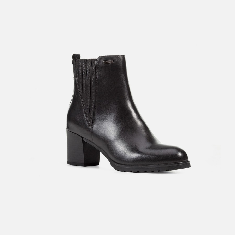Black women's ankle boots Geox New Lise Np Abx - Women's