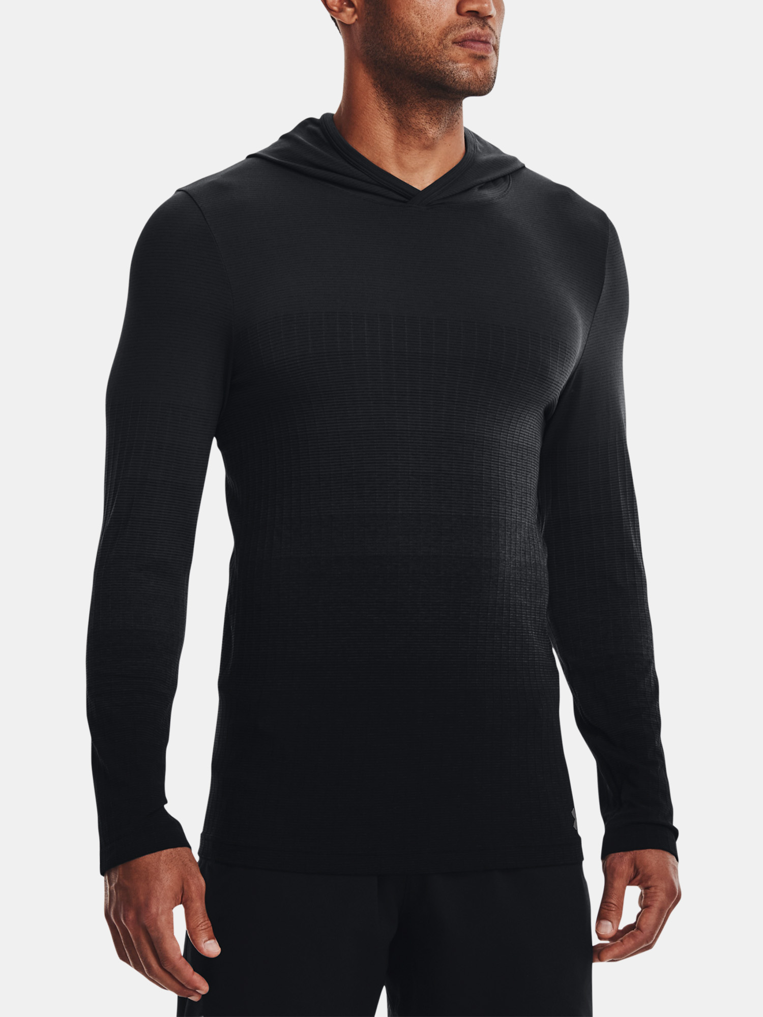 Under Armour Sweatshirt UA Seamless LUX Hoodie-BLK - Mens