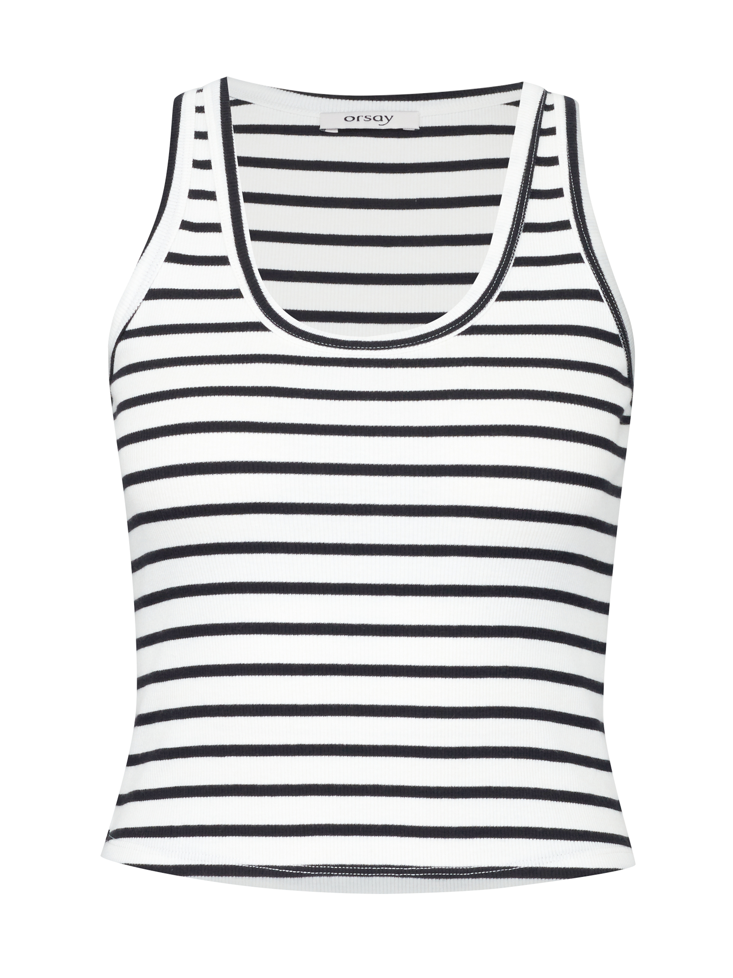 Black and white women's crop tank top ORSAY - Women's