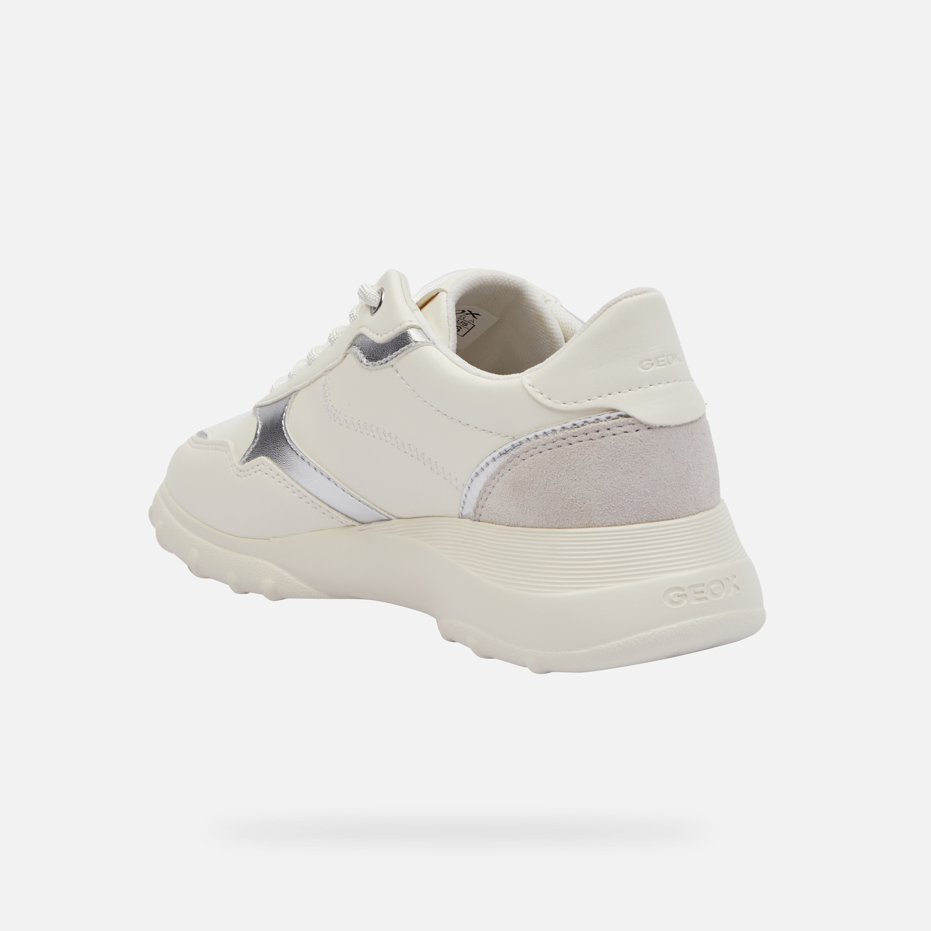 White women's sneakers Geox Alleniee - Women's