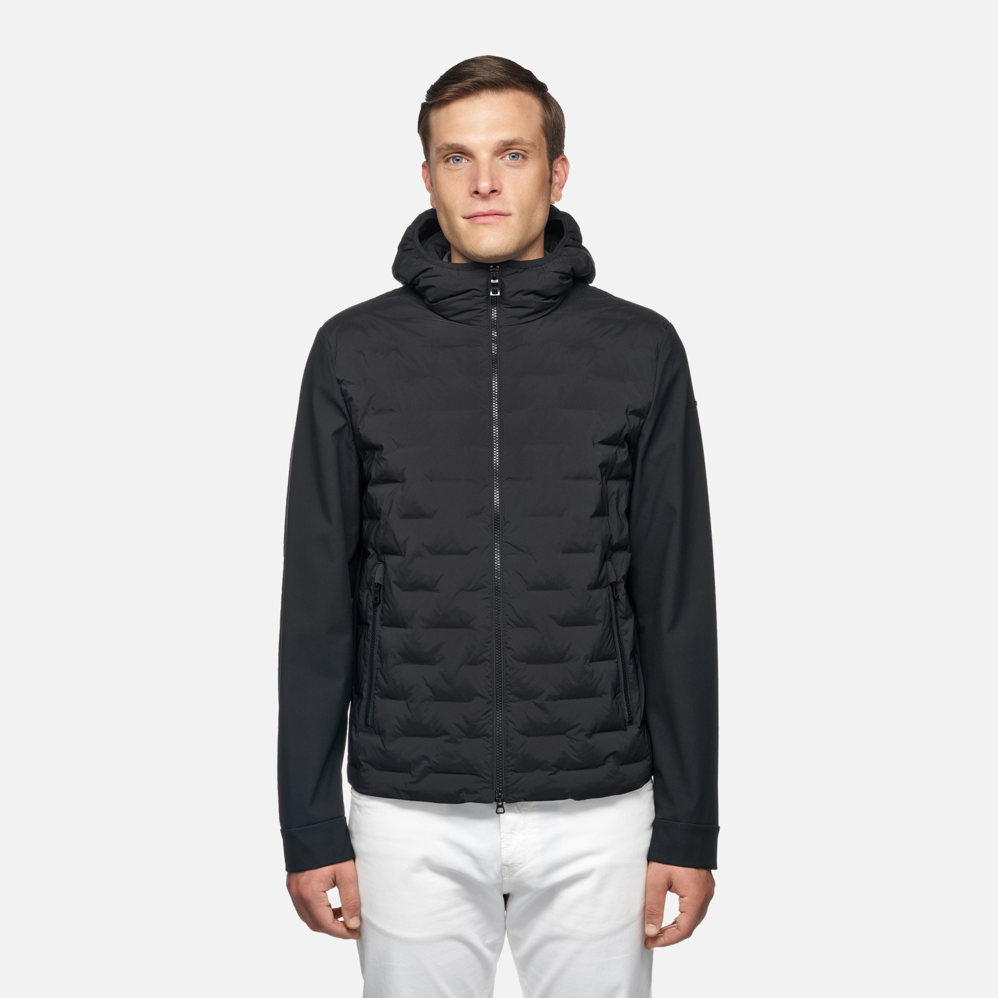 Black men&#039;s jacket Geox Sapienza - Men&#039;s