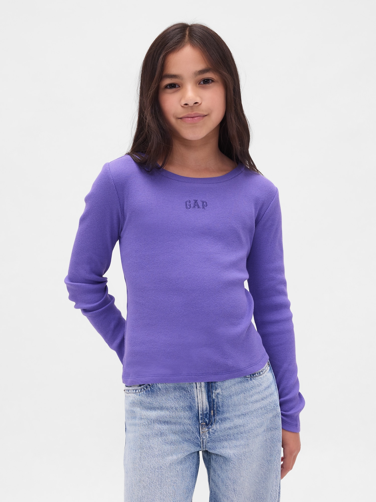 GAP Children's Ribbed T-Shirt - Girls