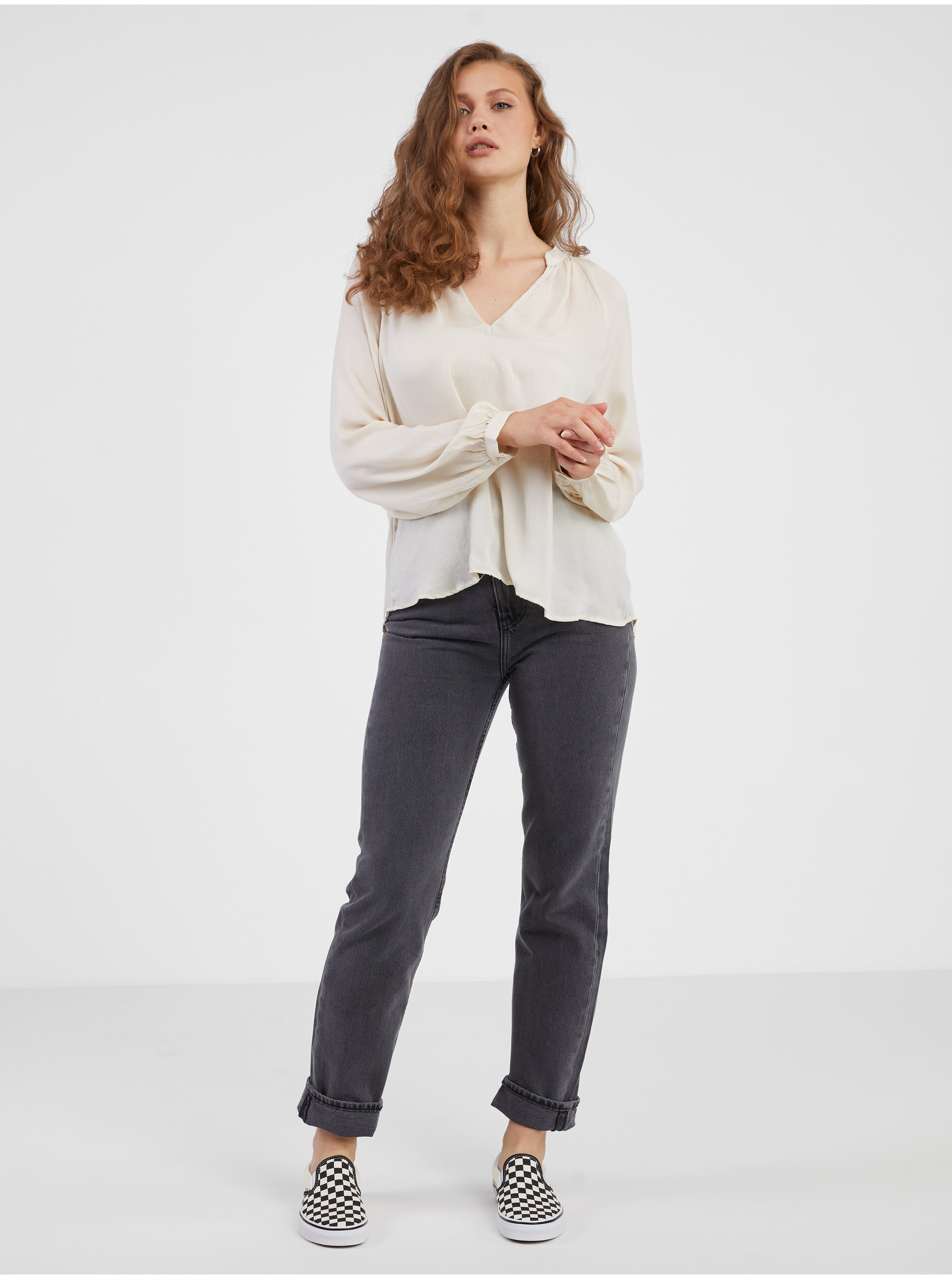 Topuri pentru femei AWARE by VERO MODA - crem