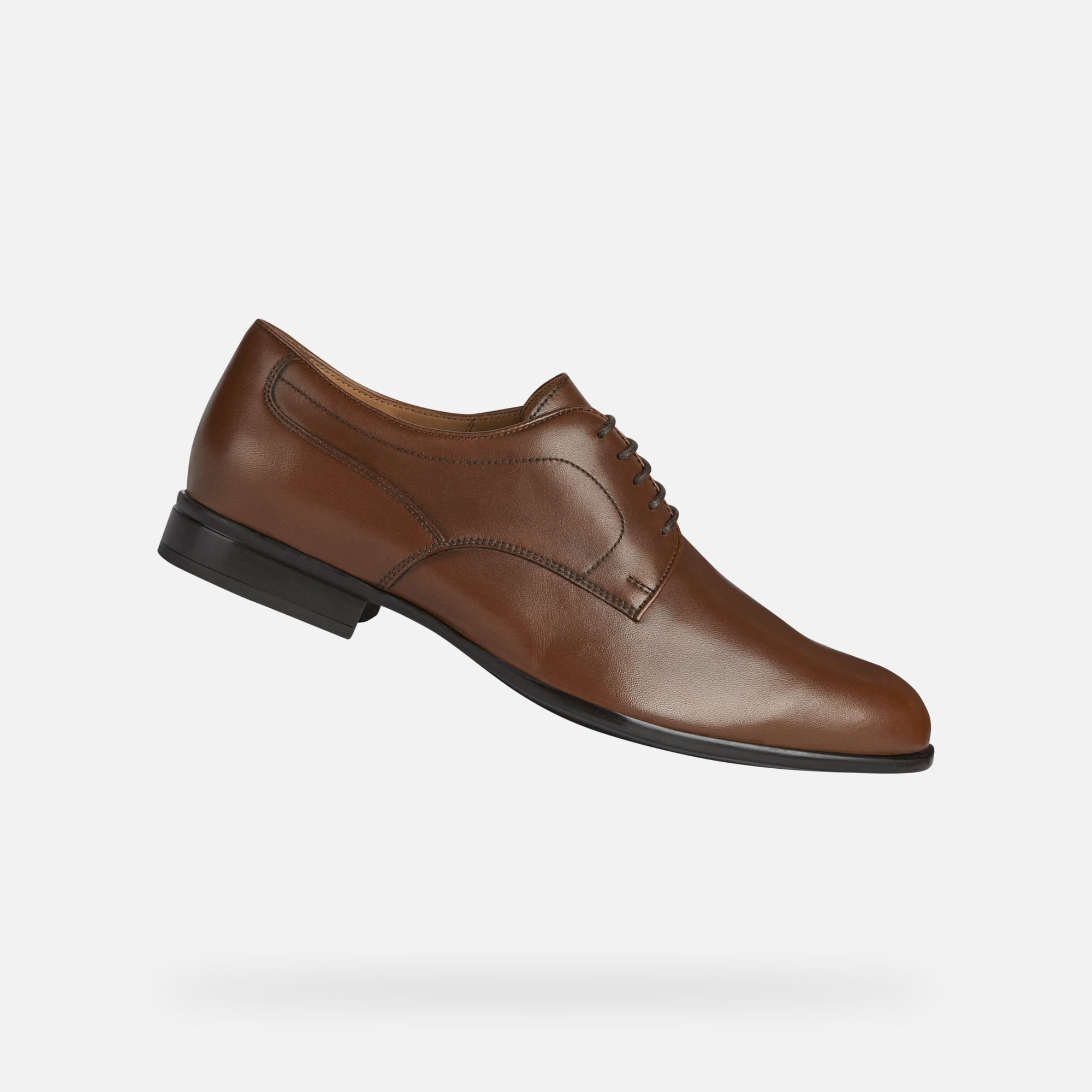 Brown men&#039;s formal shoes Geox Iacopo - Men&#039;s