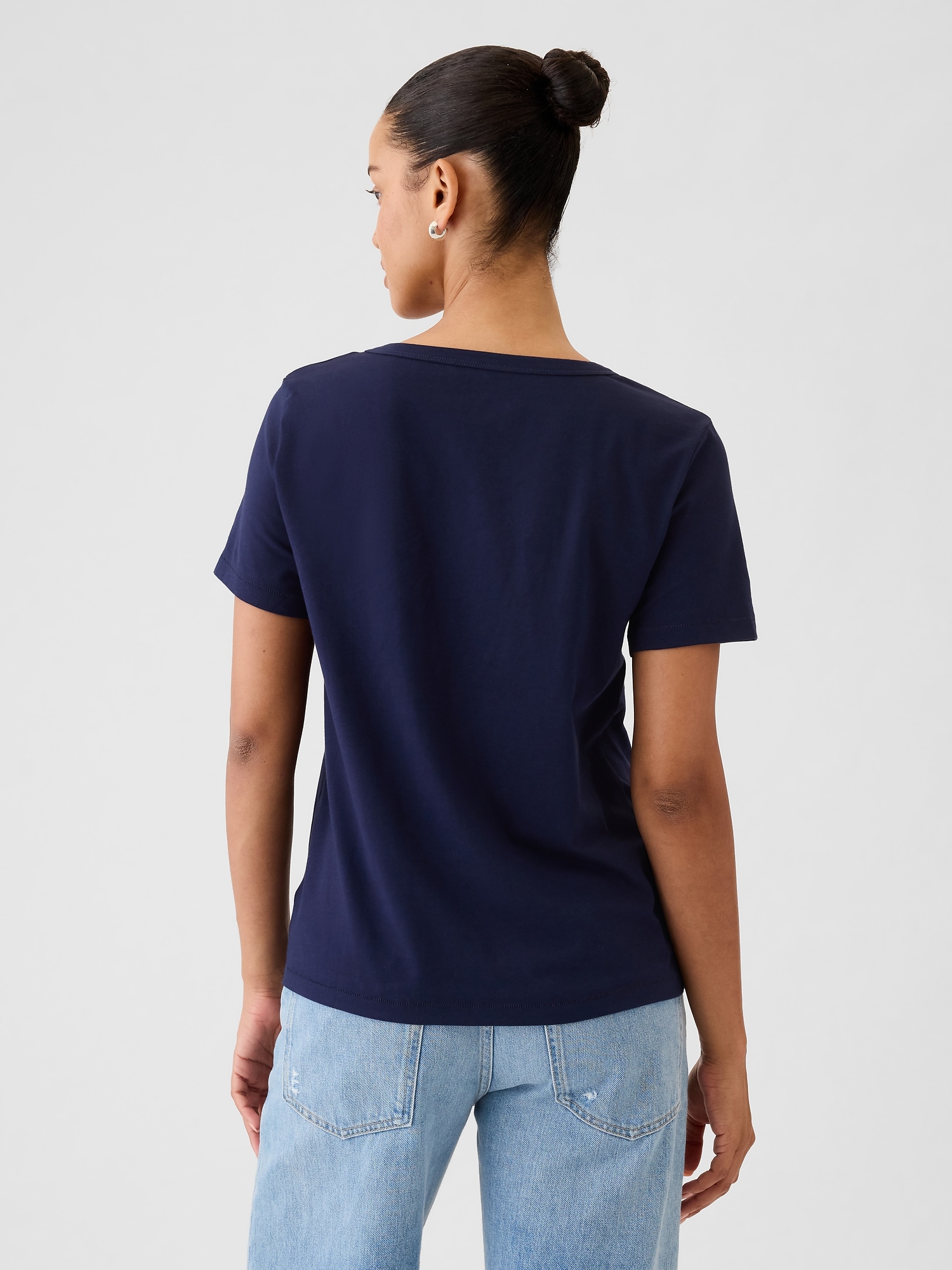GAP Tričko Organic Vintage V-Neck