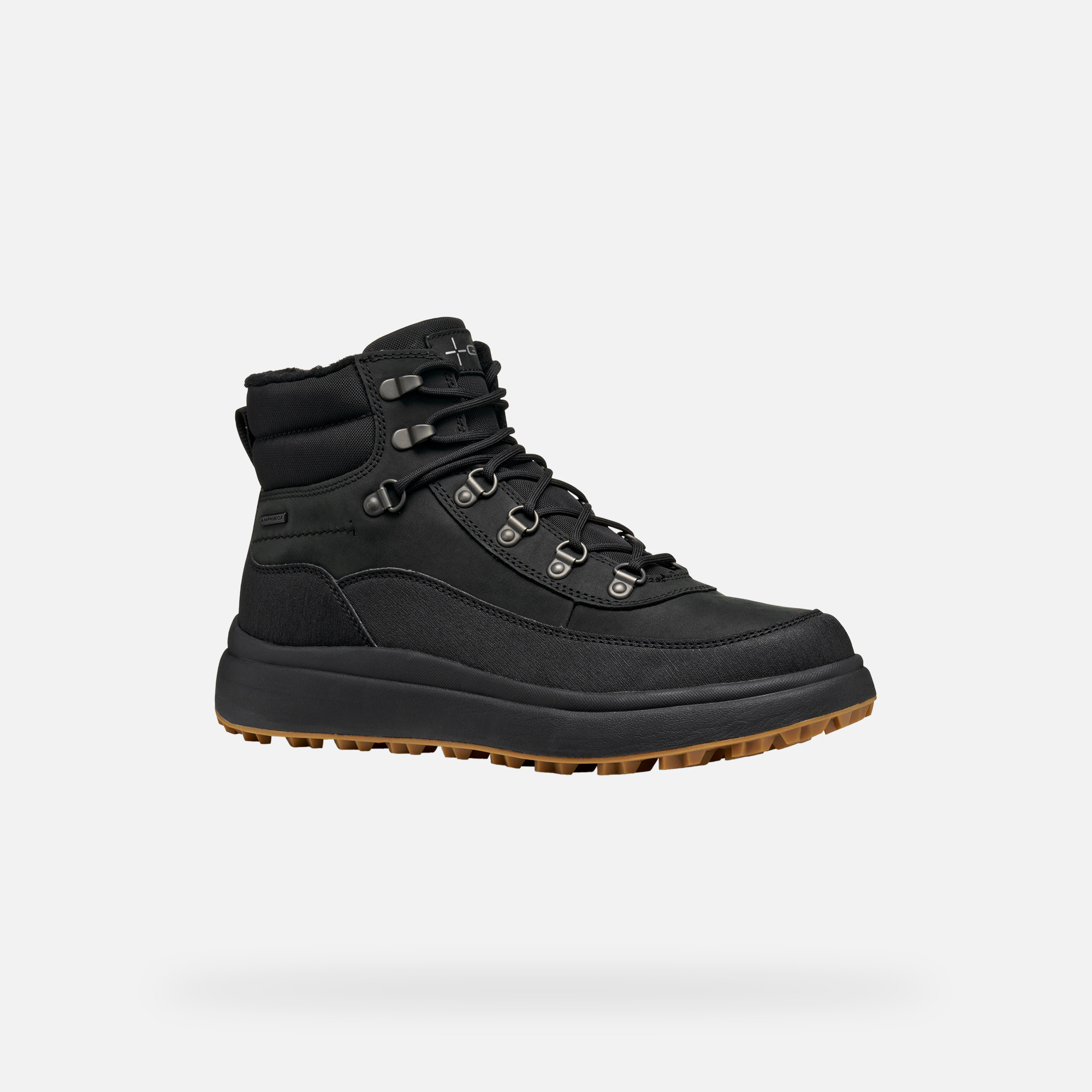 Black Men&#039;s Ankle Boots Geox Granito + GRIP B A - Men&#039;s