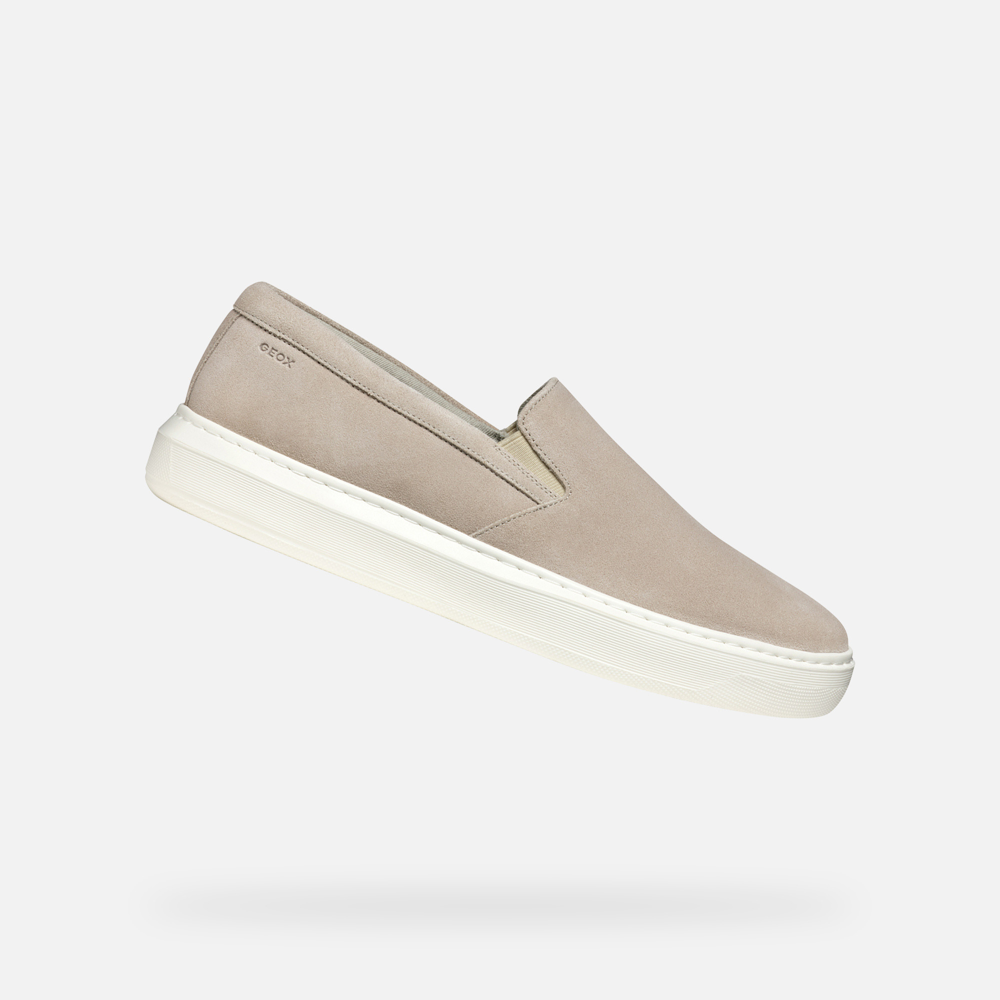 Beige mens sneakers Geox Deiven - Mens