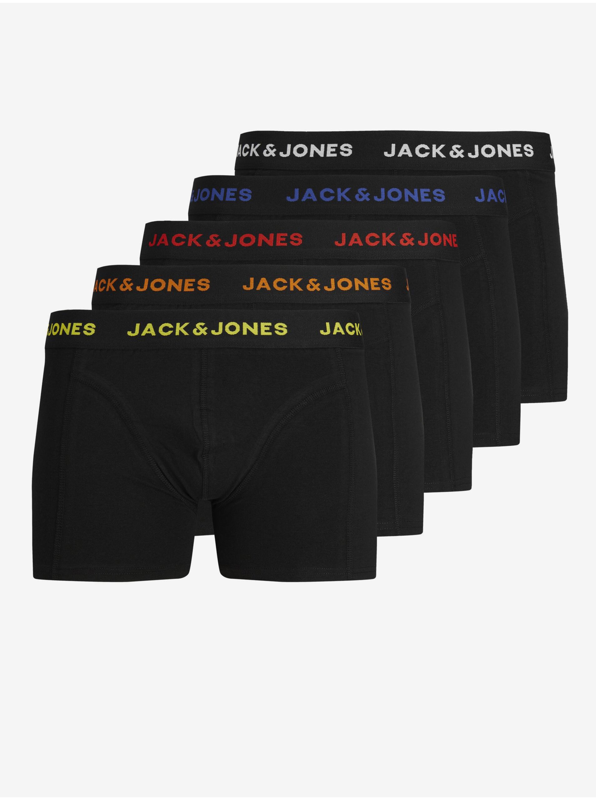 Set of five men's boxer shorts in black Jack & Jones Black Frida - Men