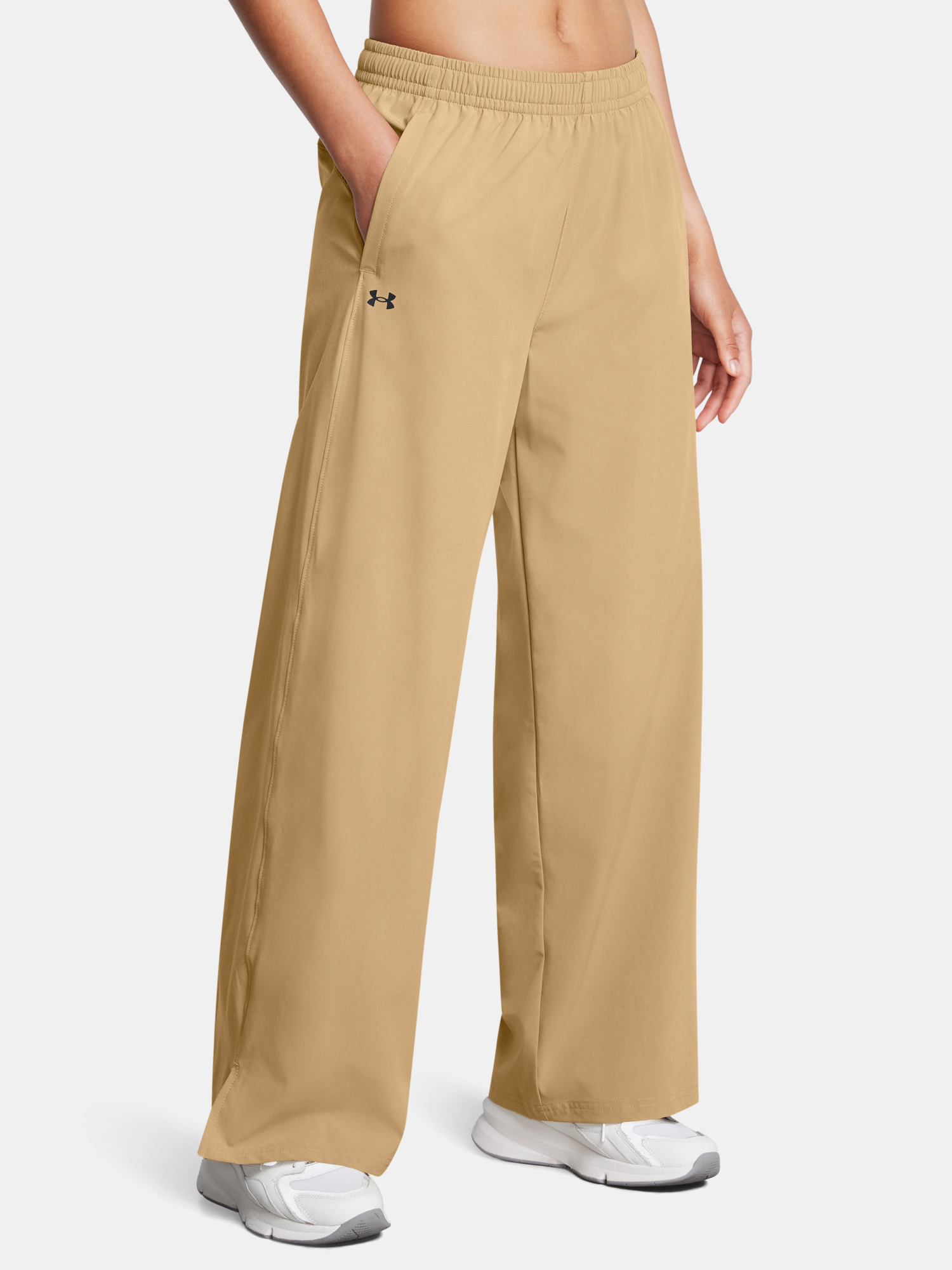 Sports Pants Under Armour UA Rival Wide Leg Pant-BRN - Women's