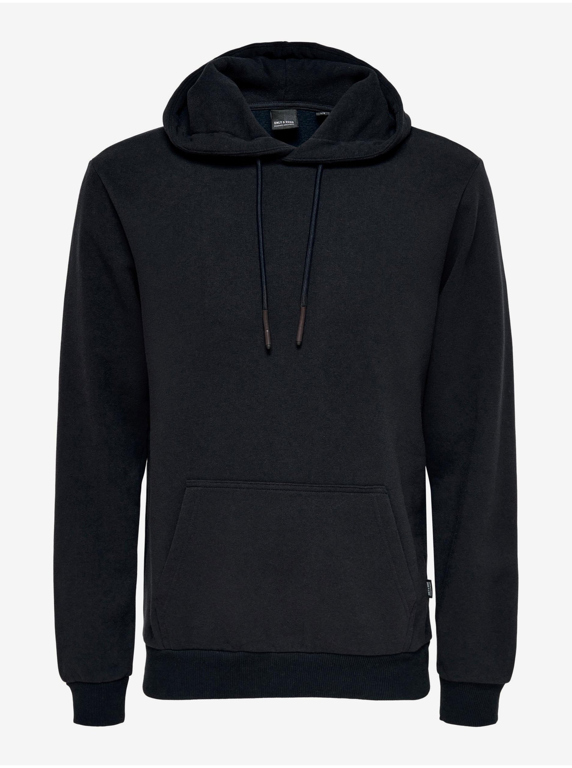 Dark blue mens basic hoodie ONLY & SONS Ceres - Men