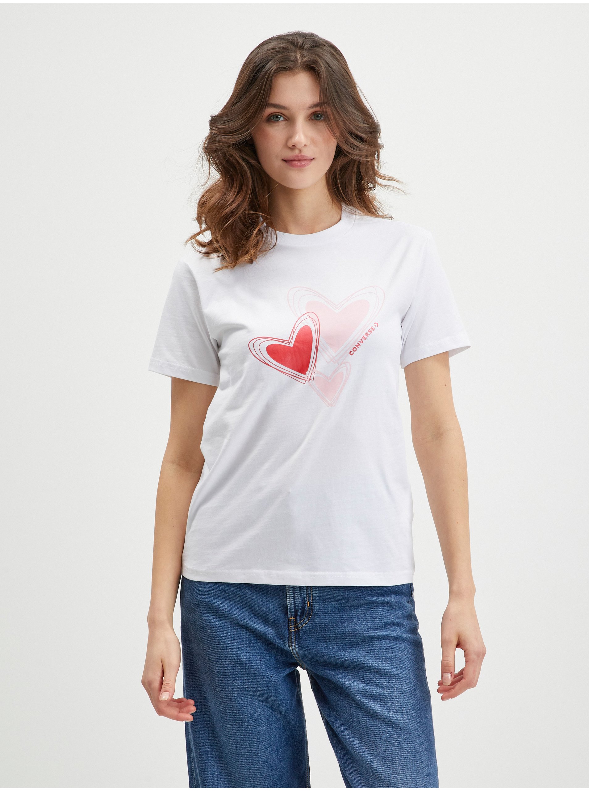 White Women's T-Shirt Converse - Women