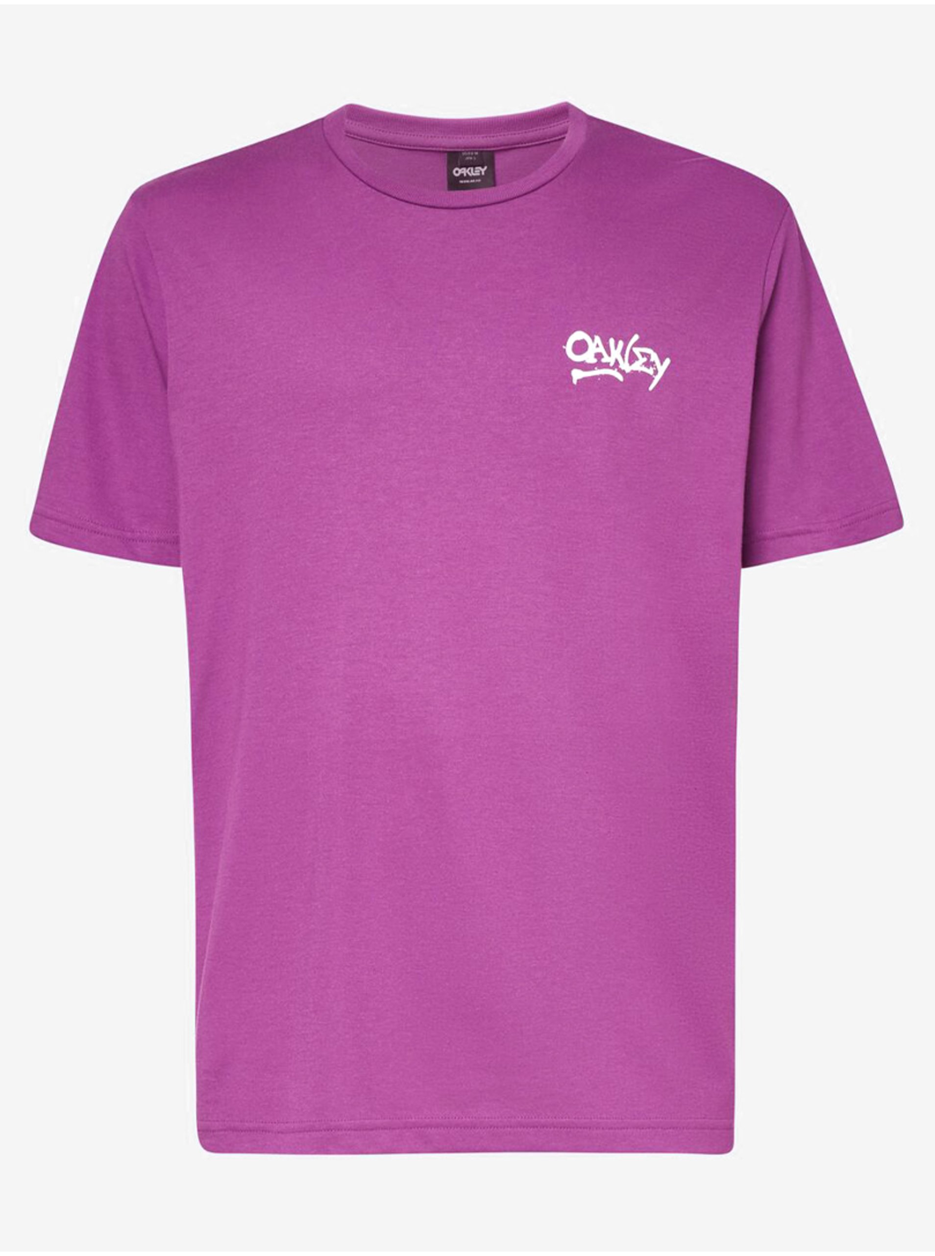 Levně Fialové pánské tričko Oakley - Pánské