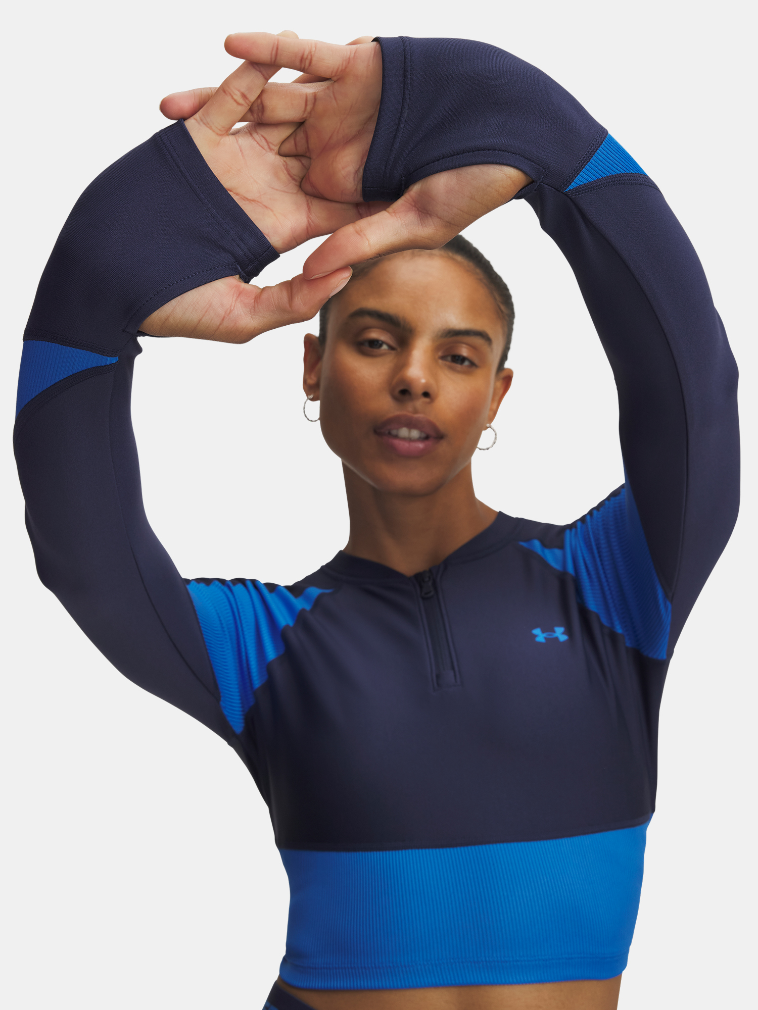 Under Armour UA HG Rib 1/4 Zip-BLU Women's T-Shirt - Women's