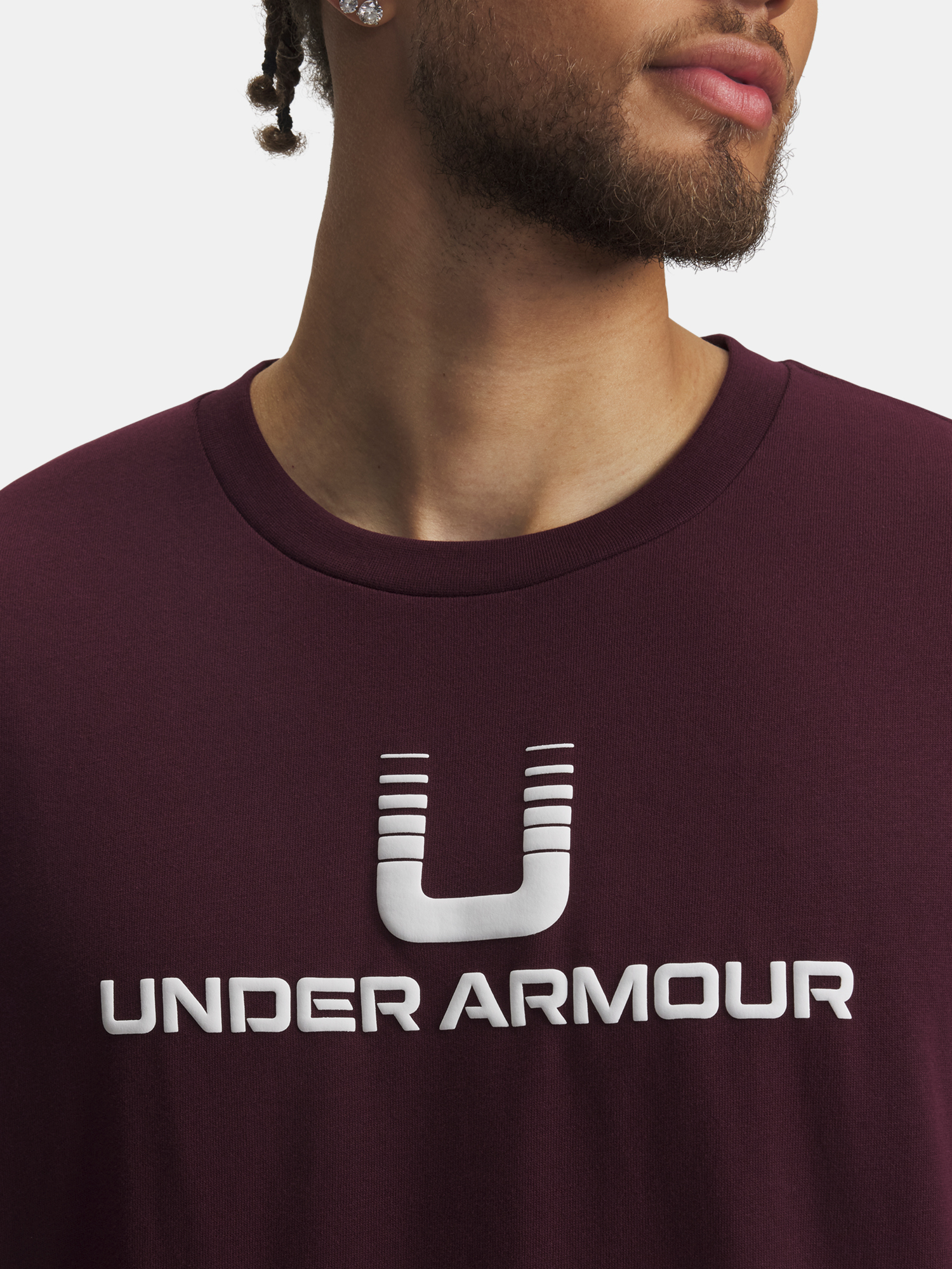 Men's T-shirt Under Armour UA HWT U LOGO SS-RED - Men's