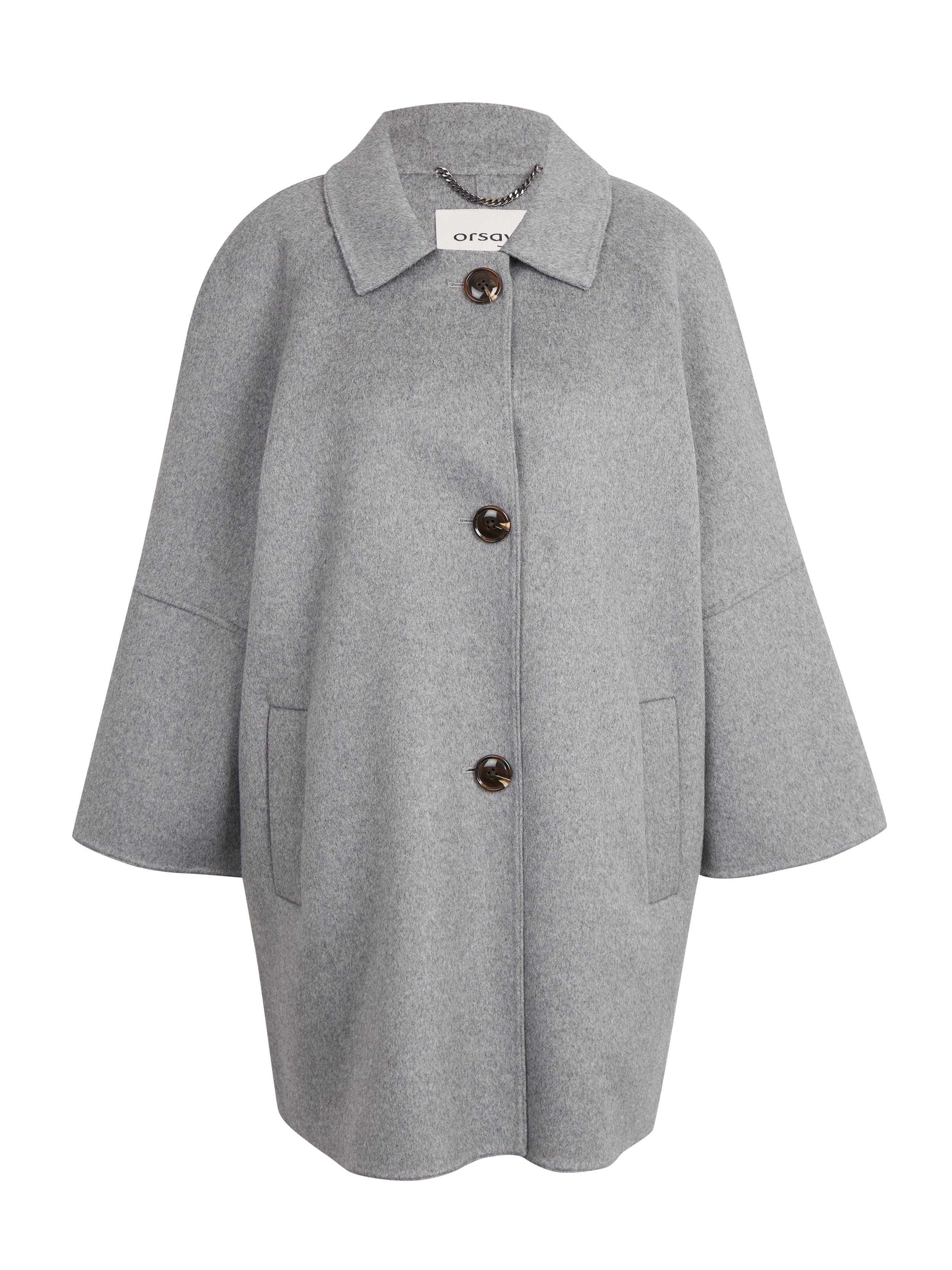 Orsay Women's Grey Wool Coat - Women's