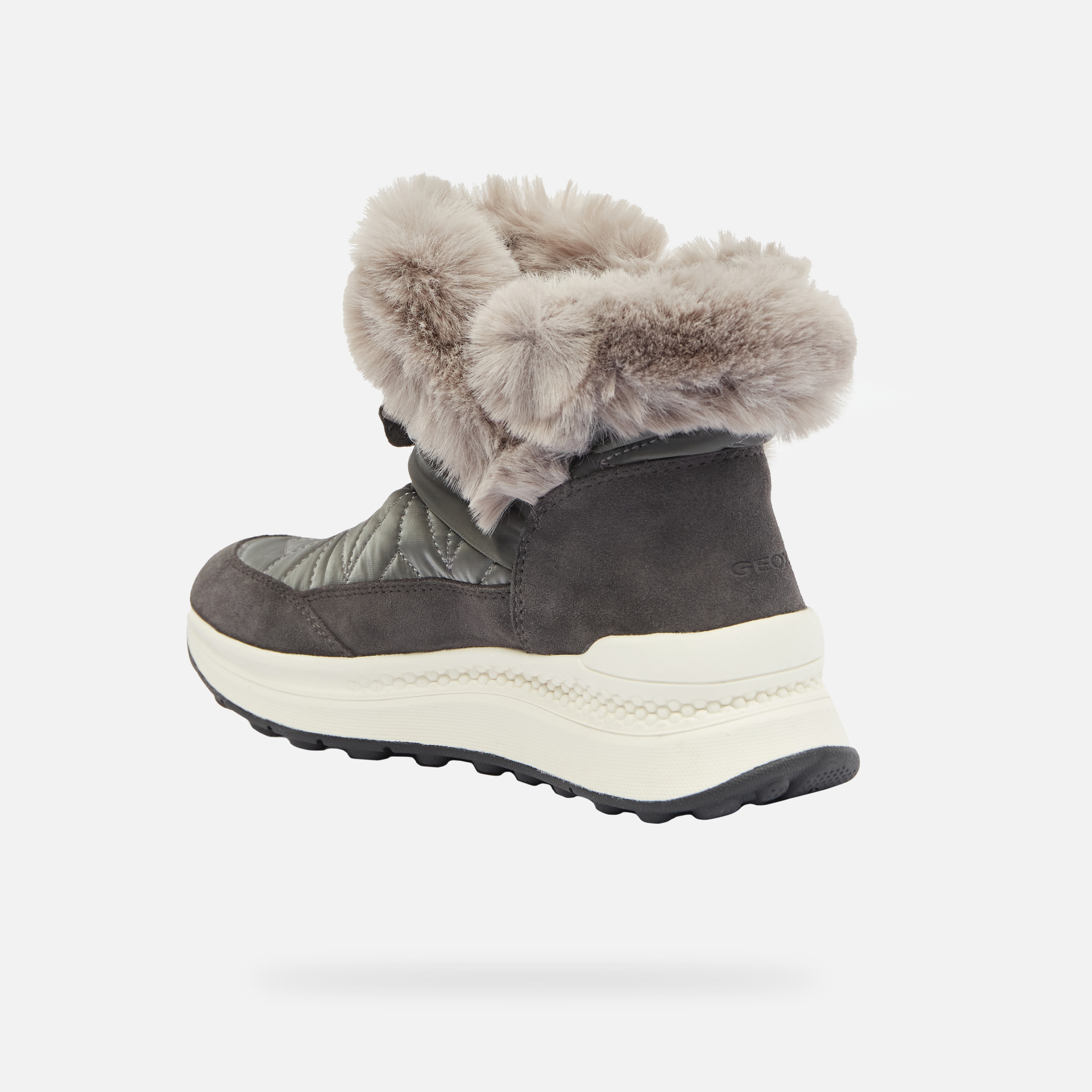 Dark grey women&#039;s ankle boots Geox Spherica Actif X2 Abx - Women&#039;s