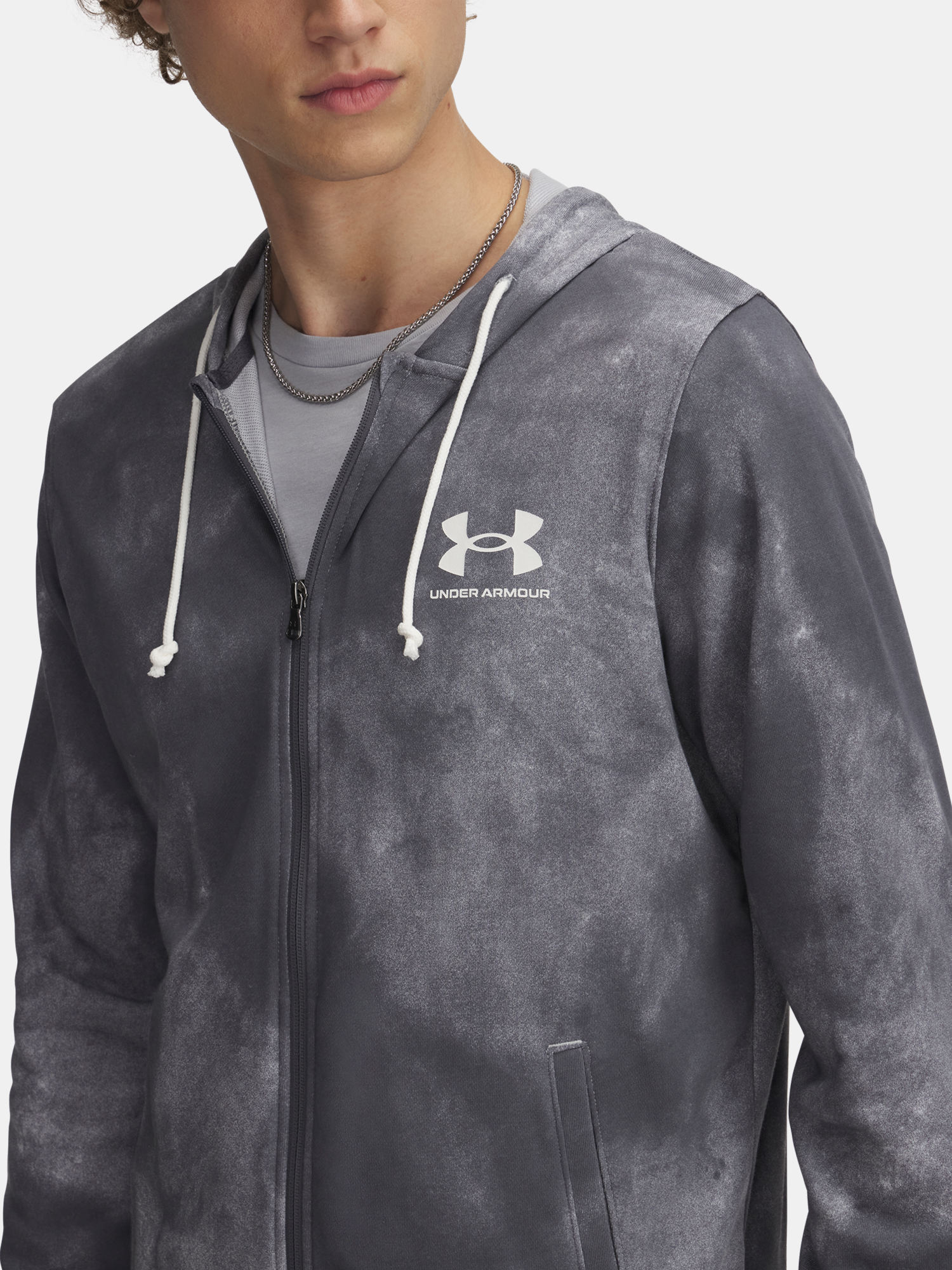 Men's sweatshirt Under Armour UA Rival Terry AOP FZ Q1 - Men's