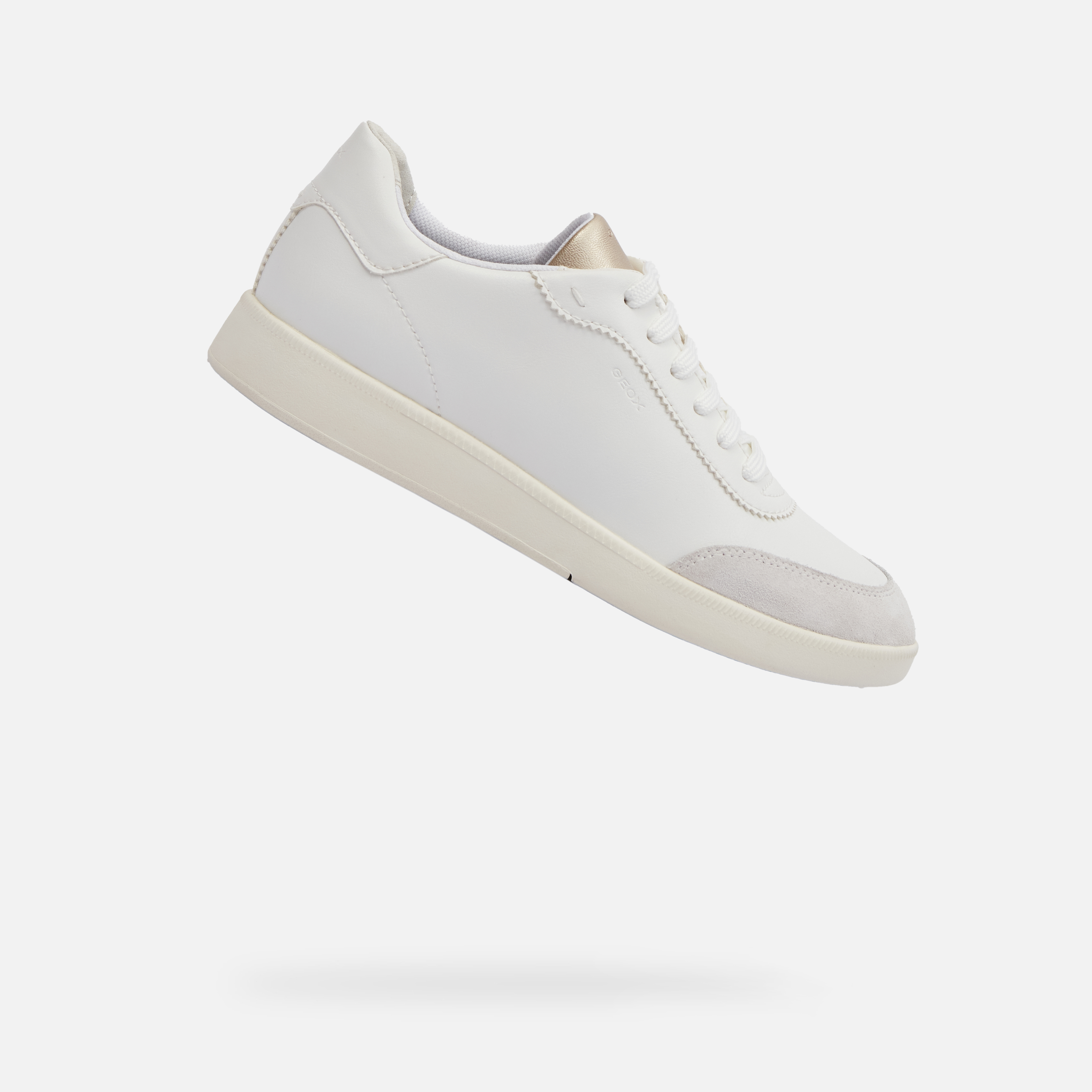 White women's sneakers Geox Meleda - Women's