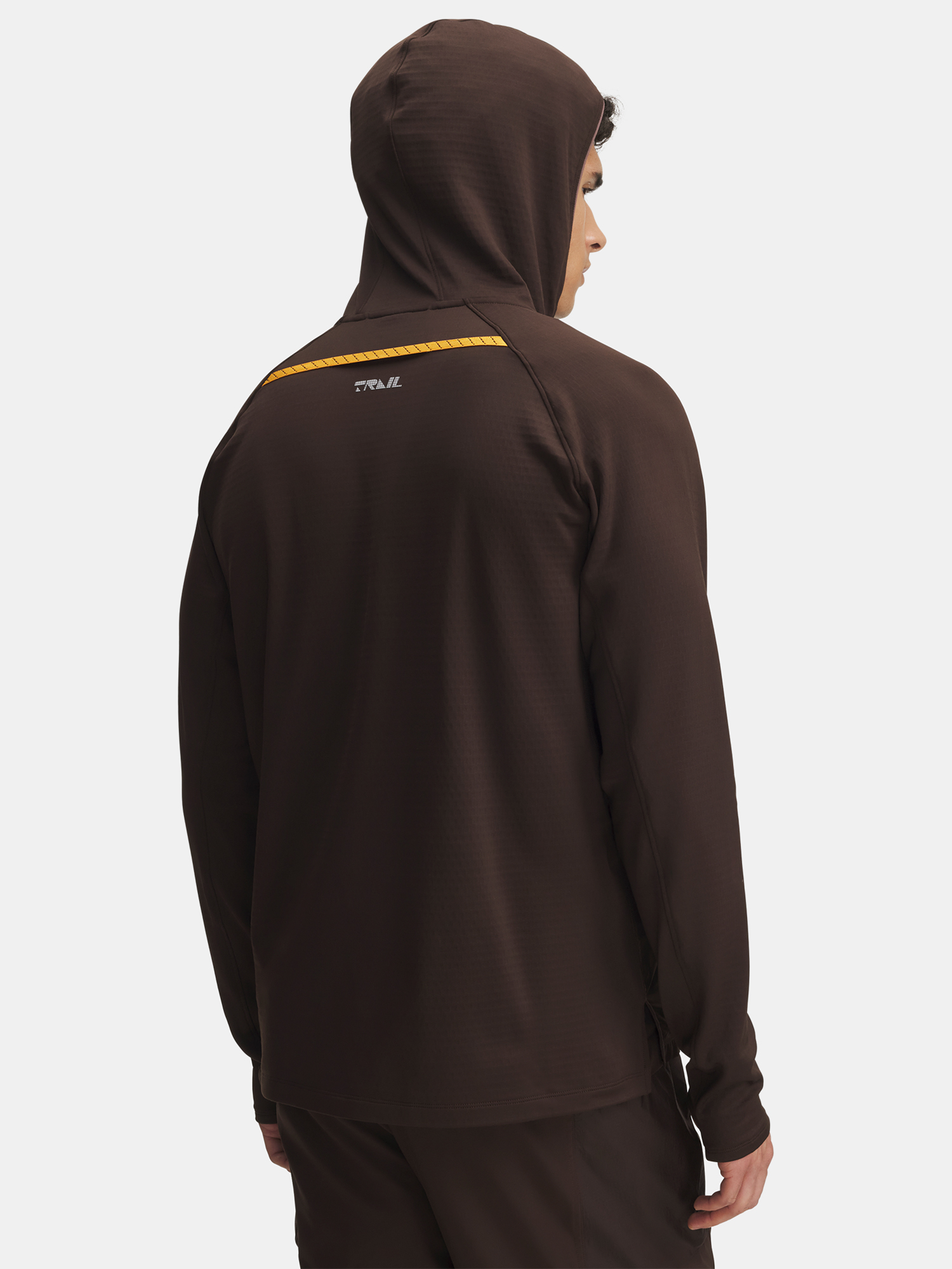 Men's Under Armour UA TRAIL RUN HOODIE-BRN - Men's