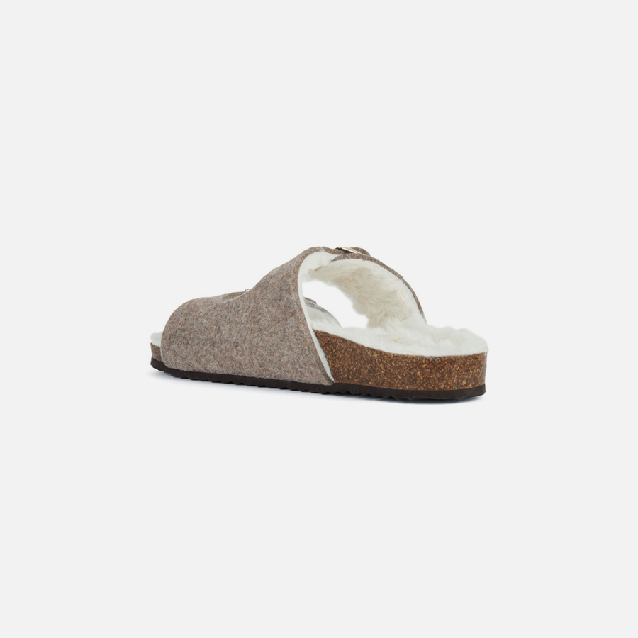 Beige women&#039;s slippers Geox Brionia - Women&#039;s