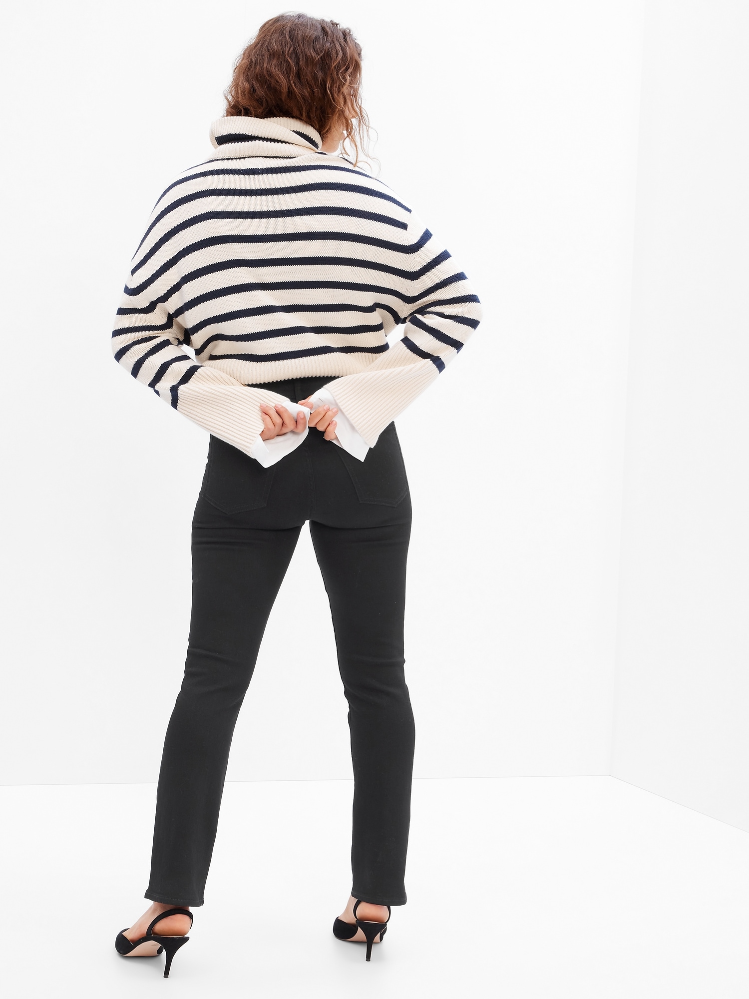 Straight fit pentru femei GAP - negru